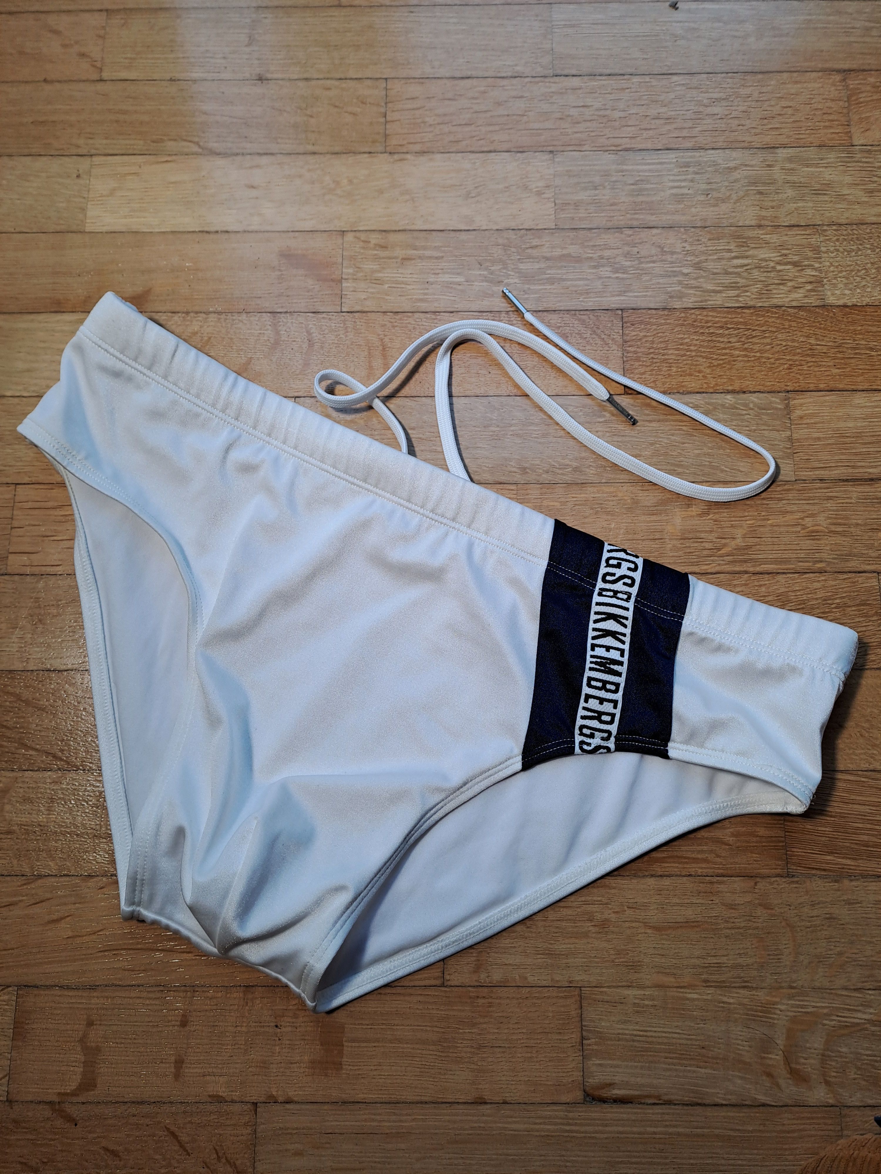 Dirk Bikkembergs Bikkembergs white slip swimsuit L large Size US 34 / EU 50 - 1 Thumbnail