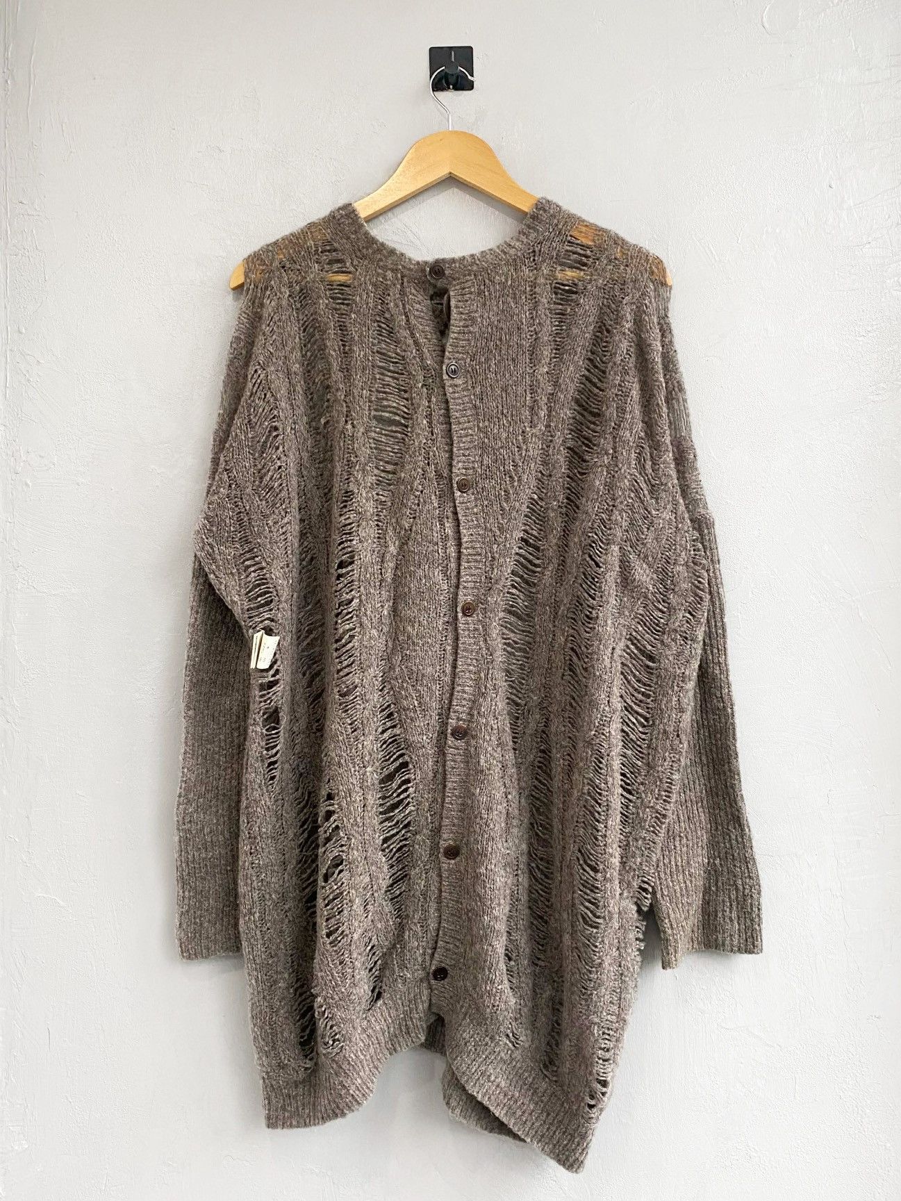 Y's Y’s Distressed Cardigan Size US M / EU 48-50 / 2 - 2 Thumbnail