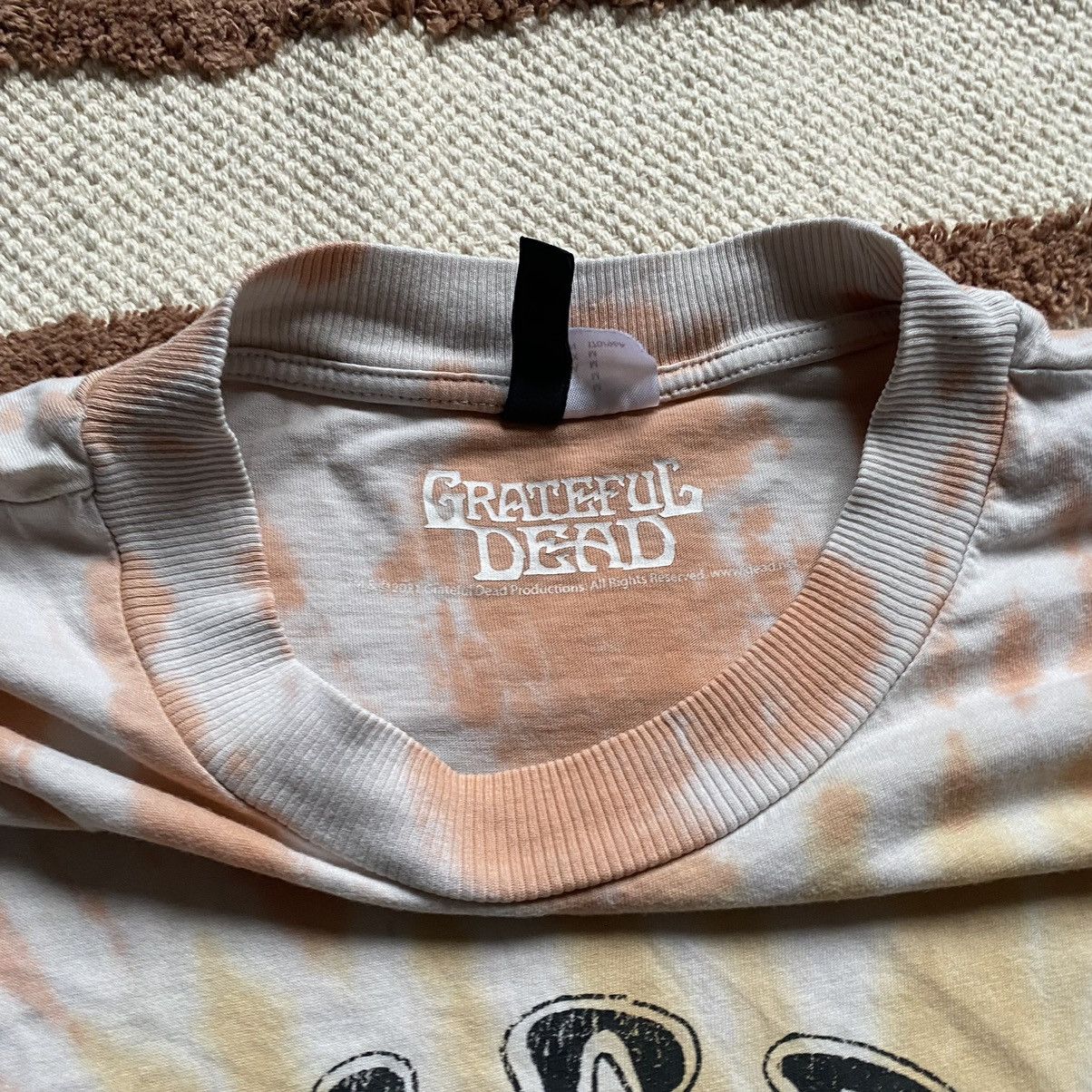 Band Tees AMAZING GRATEFUL DEAD TOUR TYE DYE ORANGE T SHIRT Size US XL / EU 56 / 4 - 5 Thumbnail