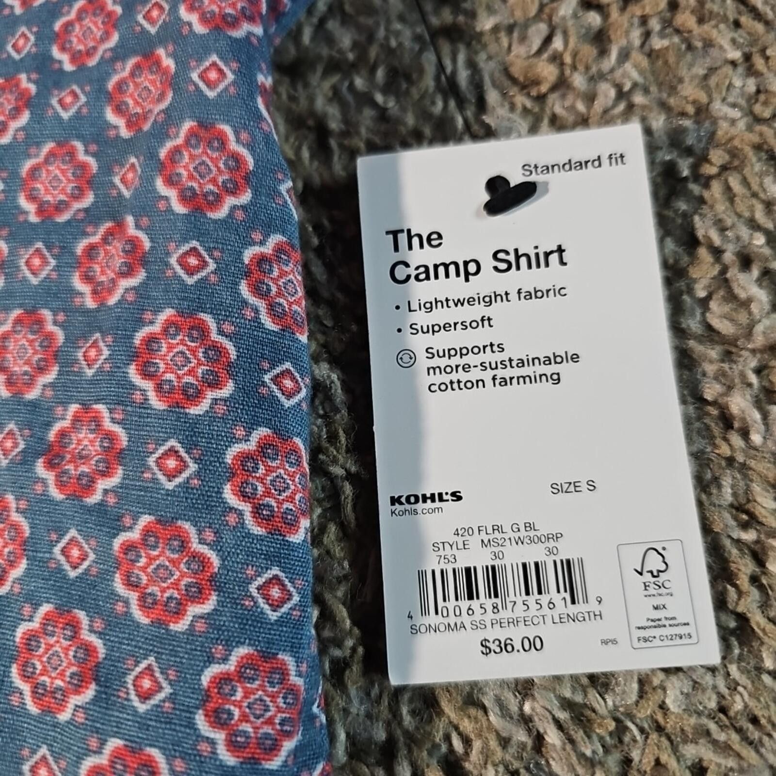 Sonoma Sonoma The Camp Shirt S NWT Linen button Up Size US S / EU 44-46 / 1 - 2 Thumbnail