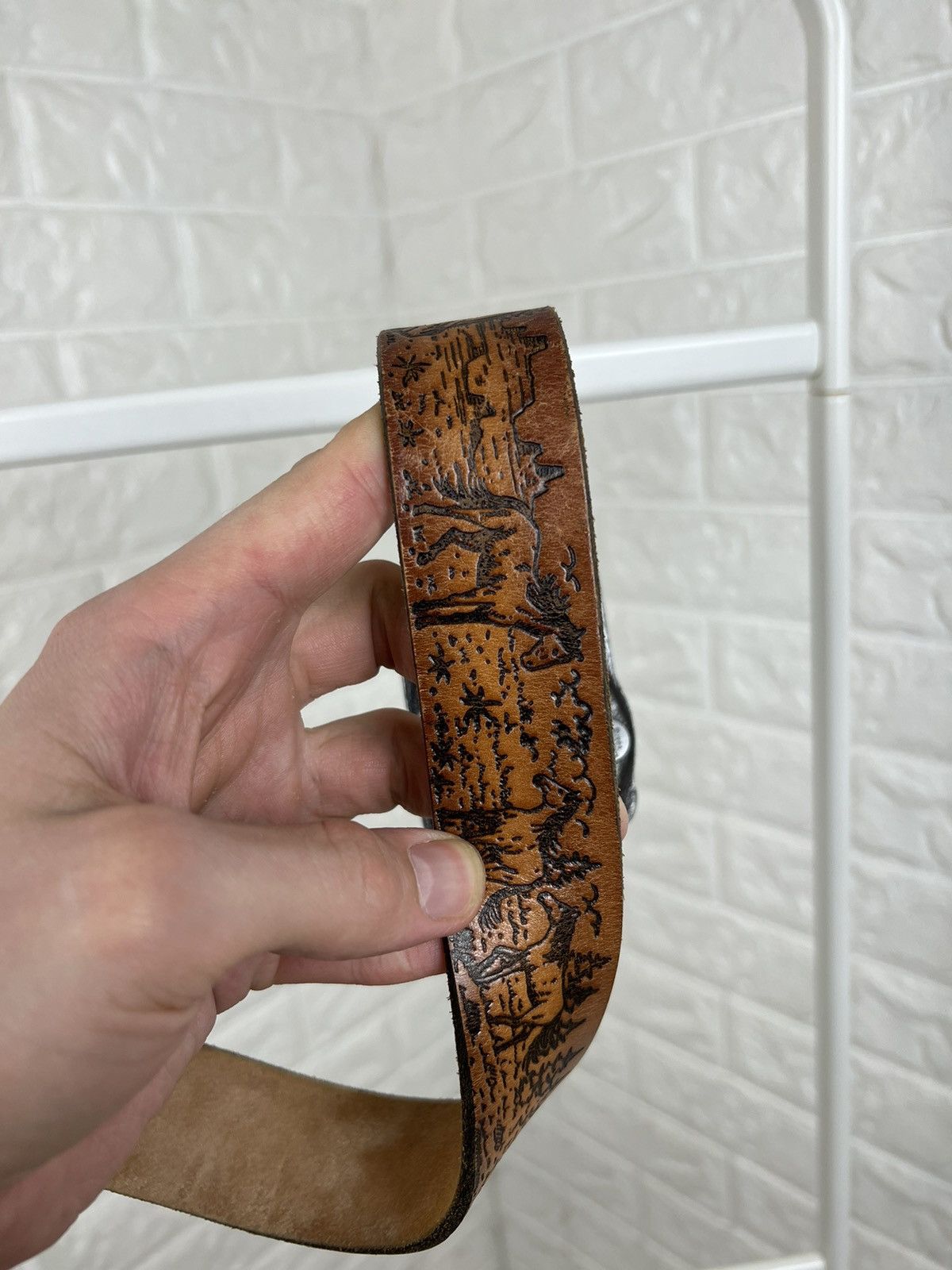 Cowboy Equipment × Vintage Country Western Music Buckle Belt Size ONE SIZE - 7 Thumbnail