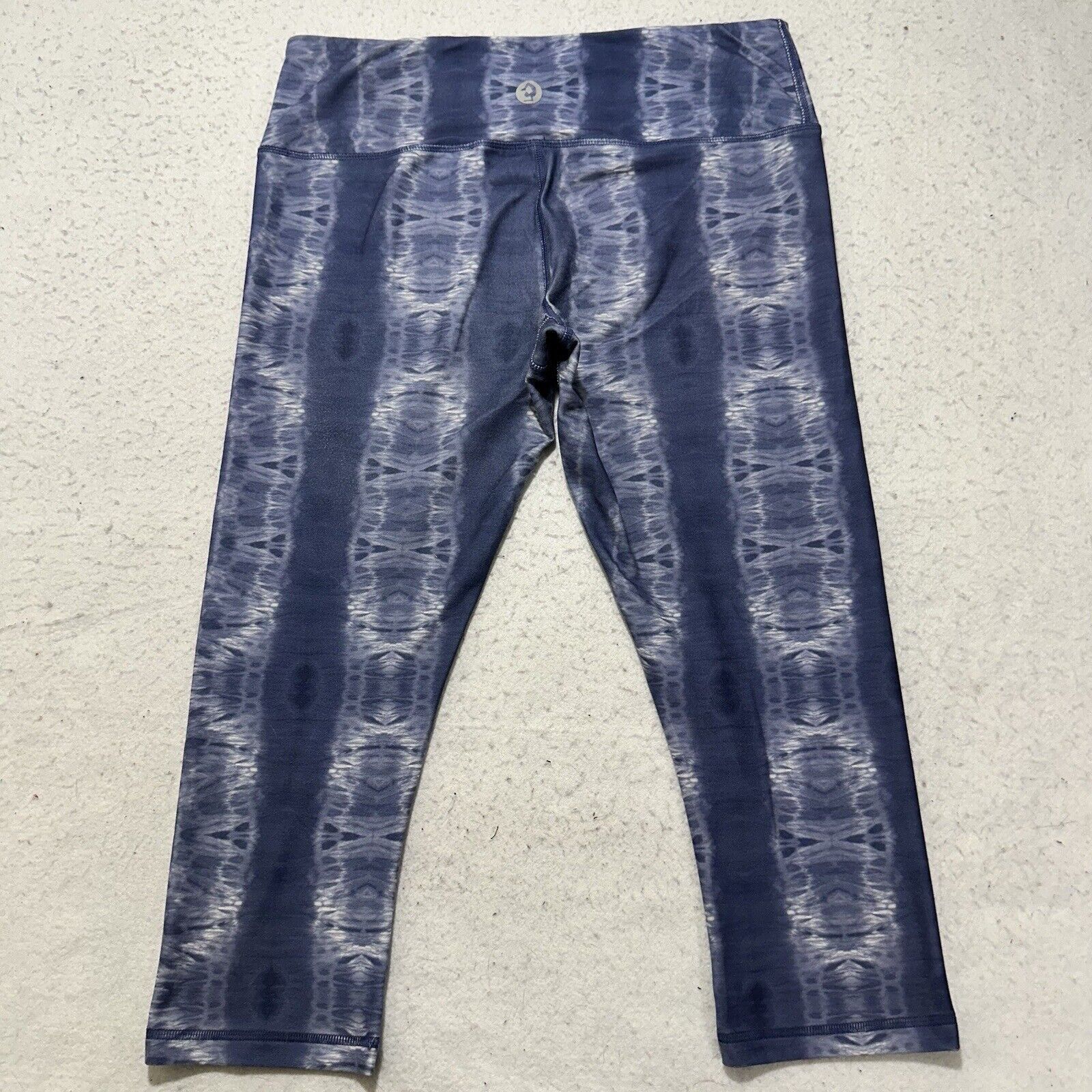 Other Scorpio Sol Medium Capri Leggings Tie Dye Blue Yoga Pants Size 30" / US 8 / IT 44 - 5 Thumbnail