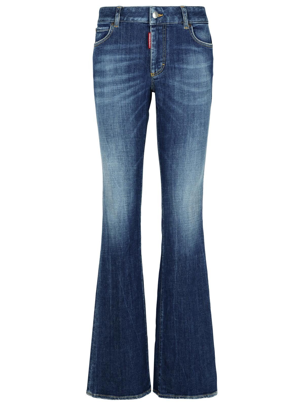 Dsquared2 DSQUARED2 'Flare' Navy Denim Jeans Size 28" / US 6 / IT 42 - 1 Thumbnail