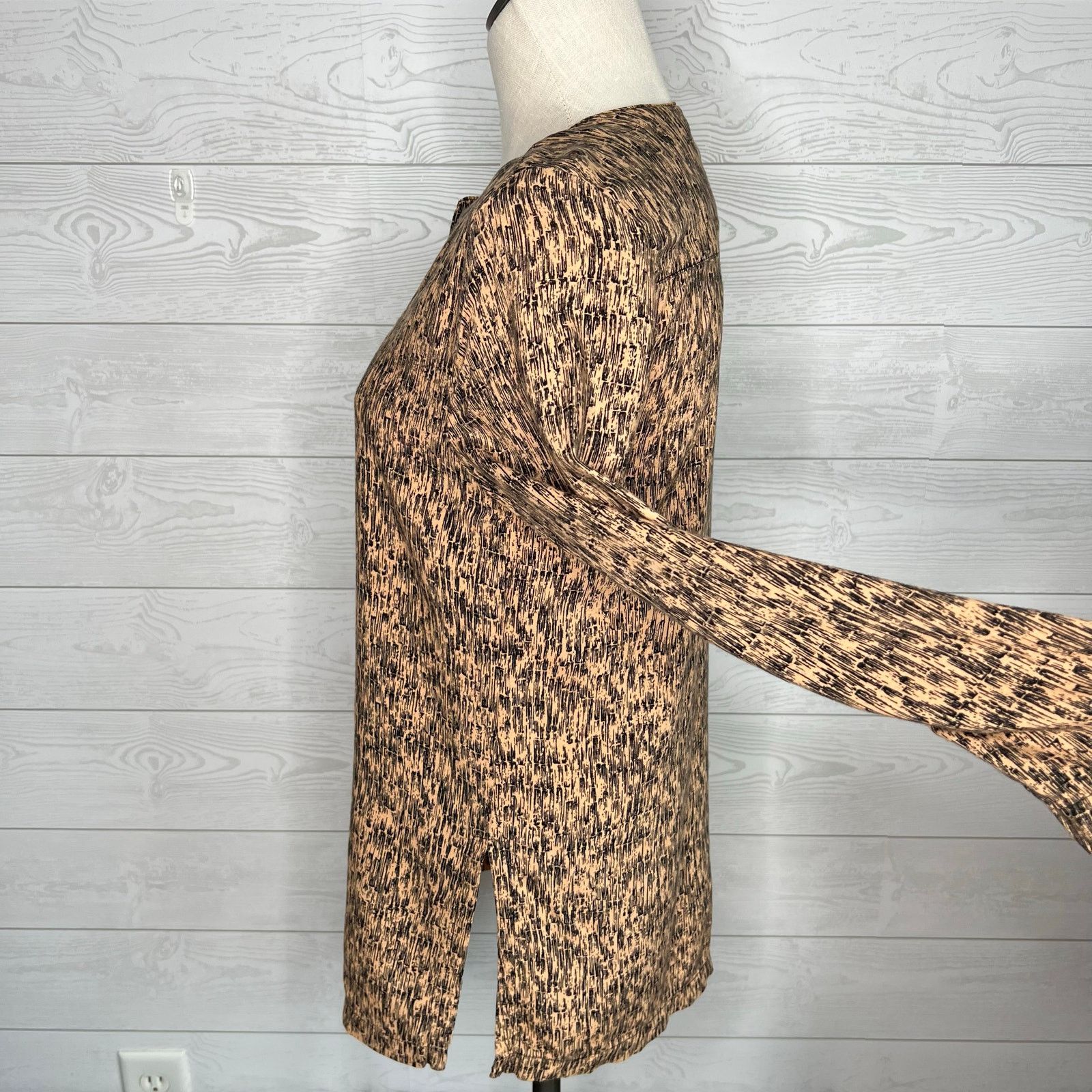 Other Vintage 80's Jaclyn Smith tan/black long sleeve tunic Size 6 Size S / US 4 / IT 40 - 3 Thumbnail