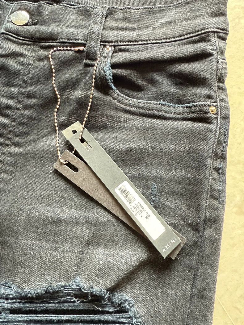 Amiri Amiri ripped vintage distressed skinny jeans Size US 32 / EU 48 - 6 Thumbnail