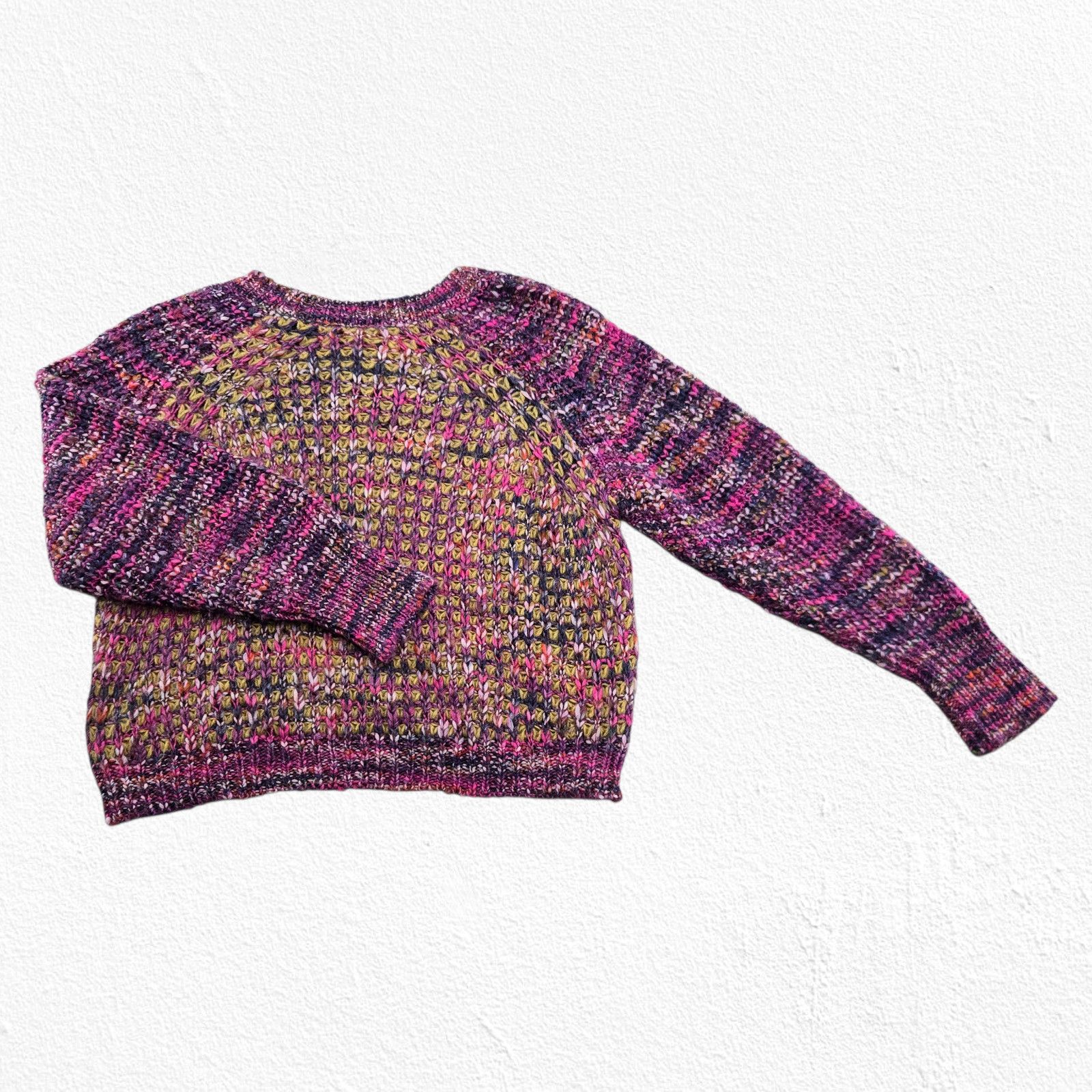 Anthropologie MOTH Chunky Knit Mohair Sweater Multicolor M Size M / US 6-8 / IT 42-44 - 9 Thumbnail