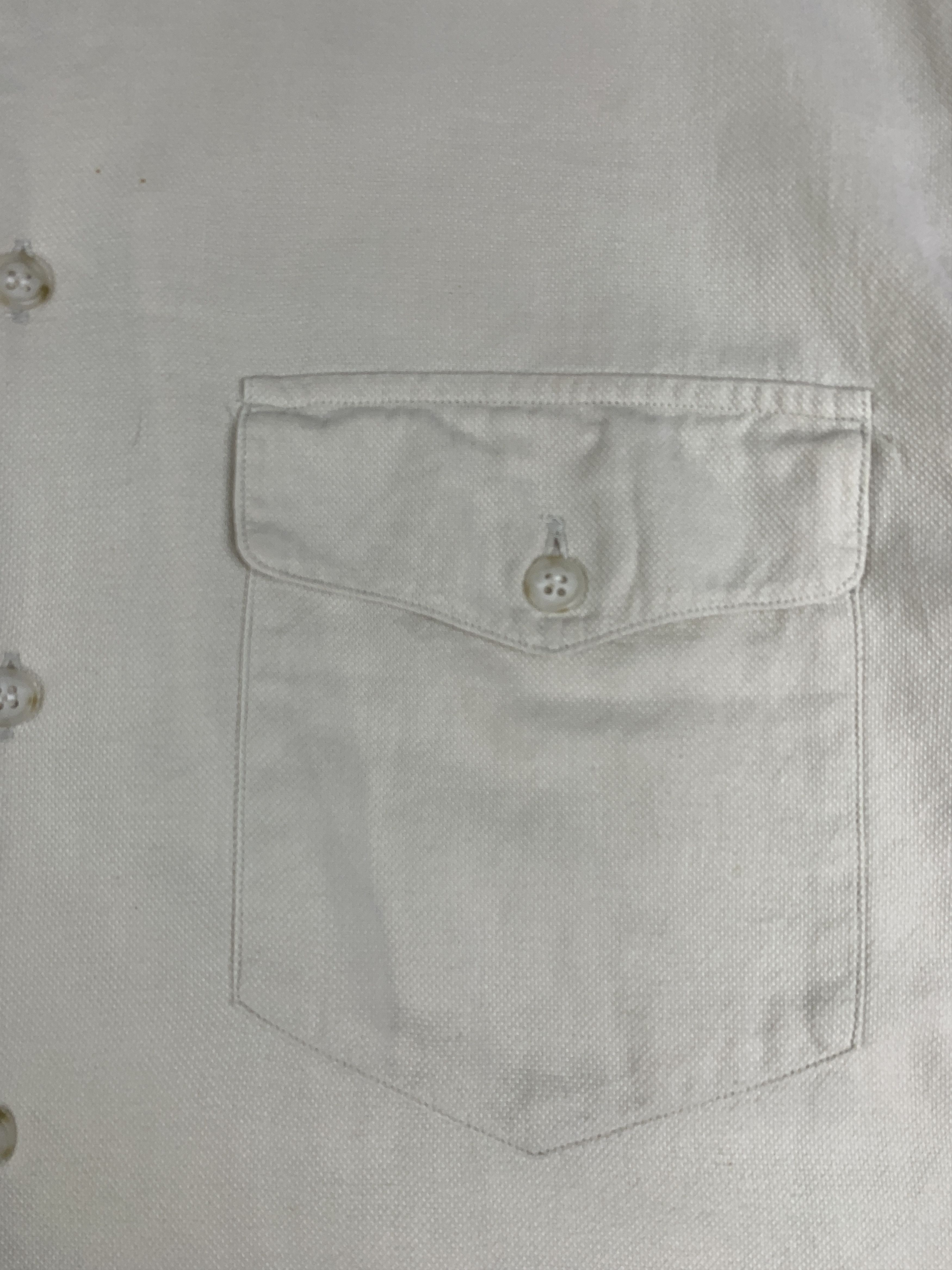 Japanese Brand Modigliani Off-white Mandarin Collar Shirt (L) Size US L / EU 52-54 / 3 - 3 Thumbnail