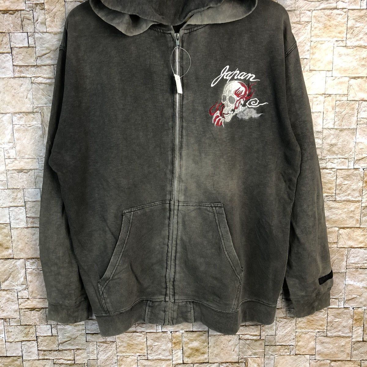 Japanese Brand DL Defective Struct skull Black japan sweater Hoodie #A558 Size US L / EU 52-54 / 3 - 4 Thumbnail