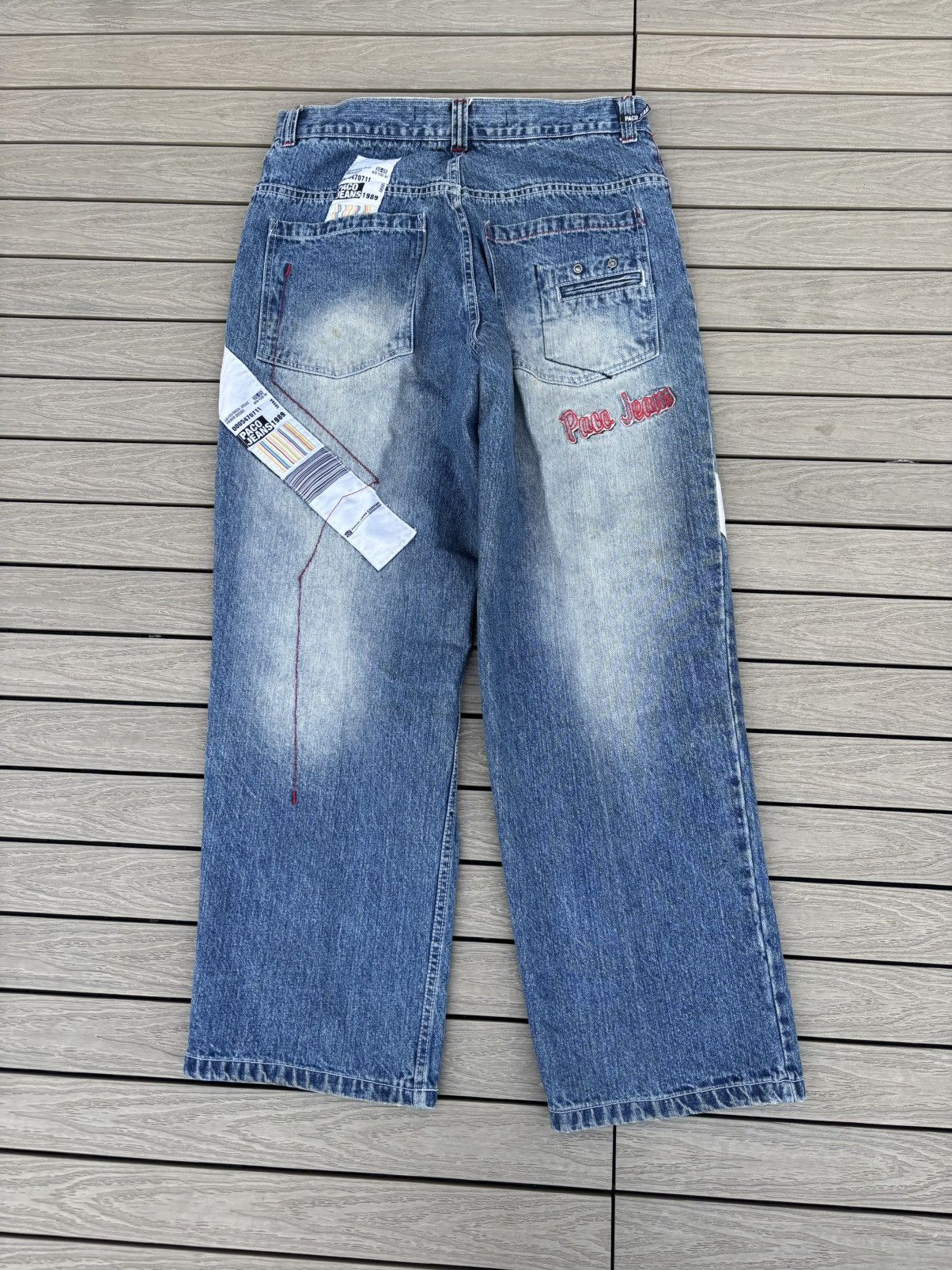 Other Vintage 2005 Paco Jeans Barcode Patch Baggy Denim 36x32 Y2K Size US 36 / EU 52 - 2 Thumbnail