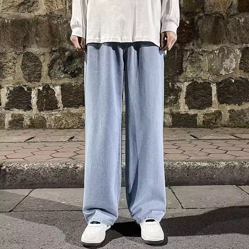 Jean Washed Denim Pants - Y2K Wide Leg Skate Jeans Size US 33 - 1 Thumbnail