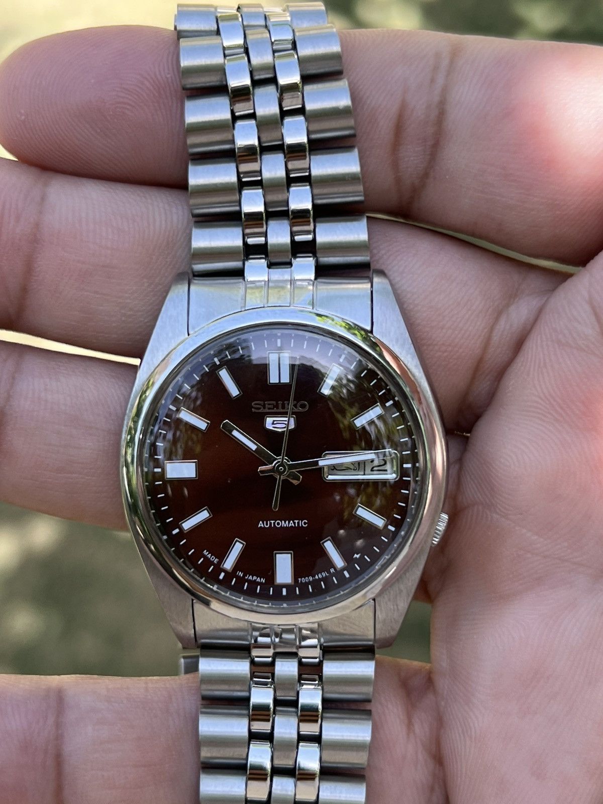 Seiko Seiko 5 Automatic Baton Dial Wrist Watch Day/Date Japan Size 36 - 12 Thumbnail