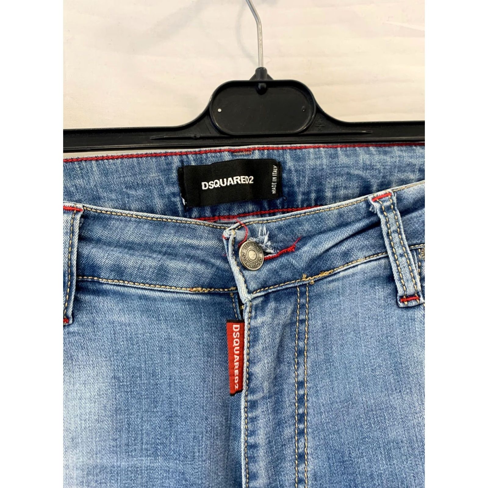Dsquared2 Dsquared2 Jeans Mens 37x30 Skinny Distressed Light Wash Made Italy D2 Stained#P5 Size US 36 / EU 52 - 7 Thumbnail