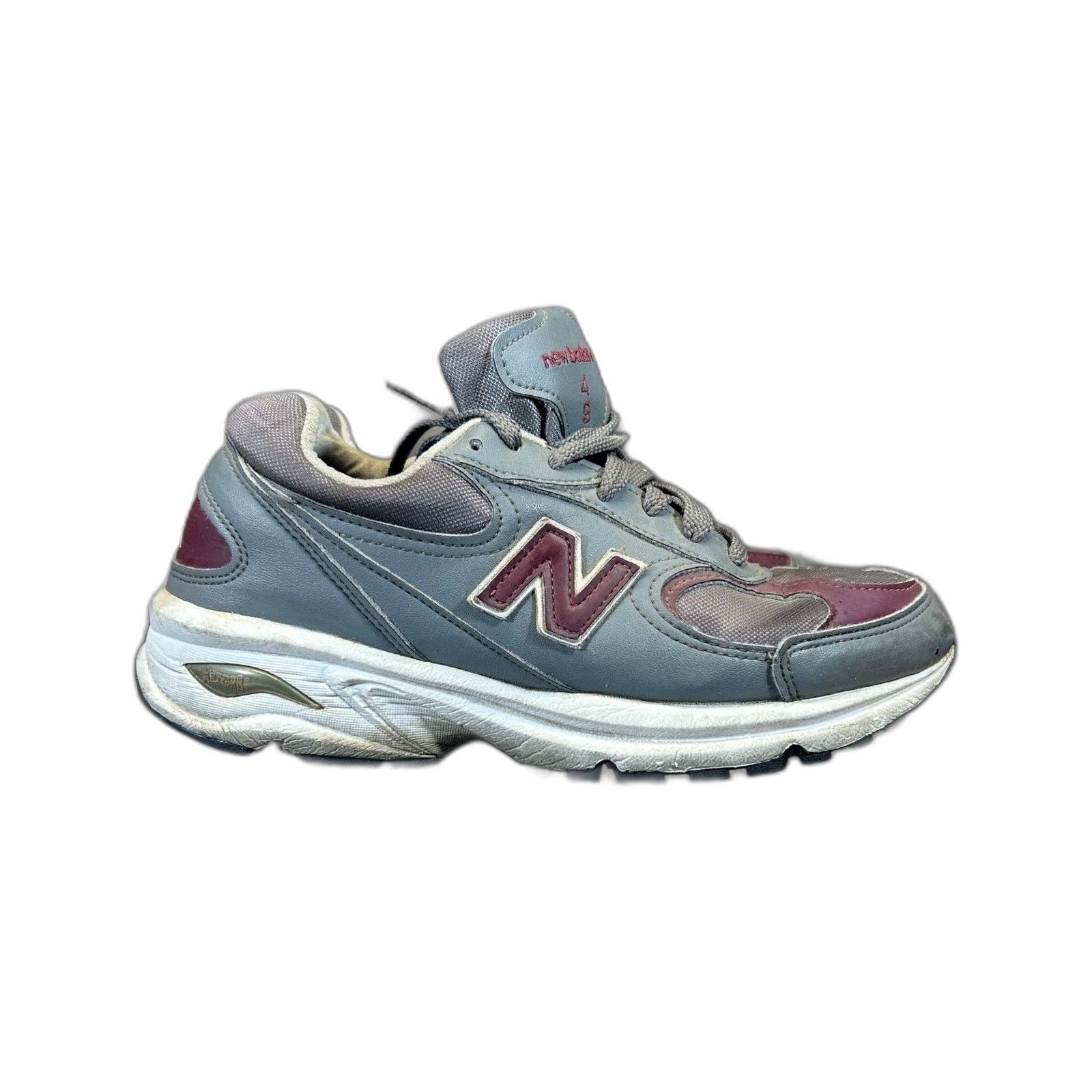 New Balance New Balance M498GB Grey Burgundy Running Walking Shoes Size Size US 7 / EU 40 - 2 Thumbnail