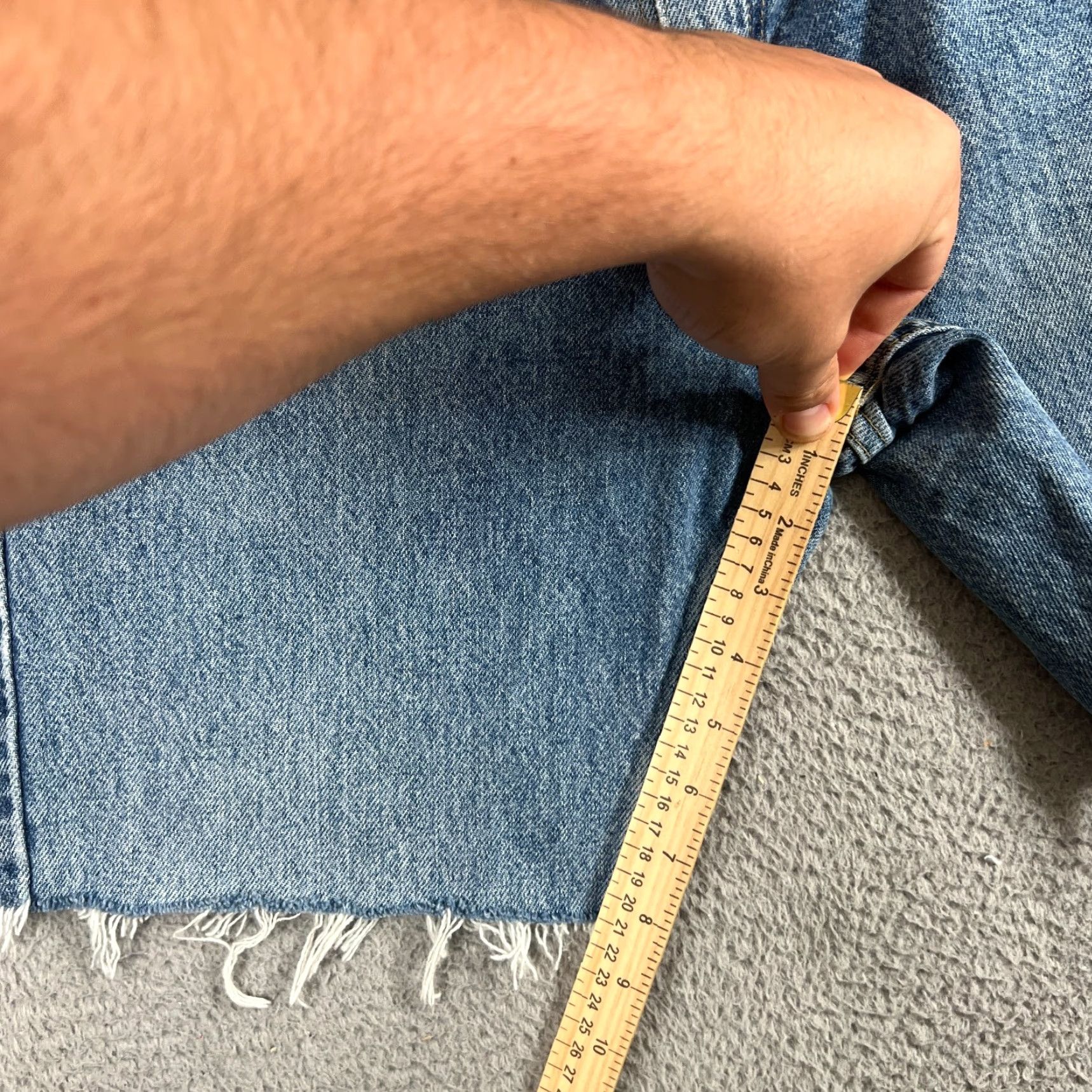 Lee VINTAGE Lee Men Shorts Bermuda 34 Blue Faded Denim Casual Beach Summer Size 34 Size US 34 / EU 50 - 3 Thumbnail