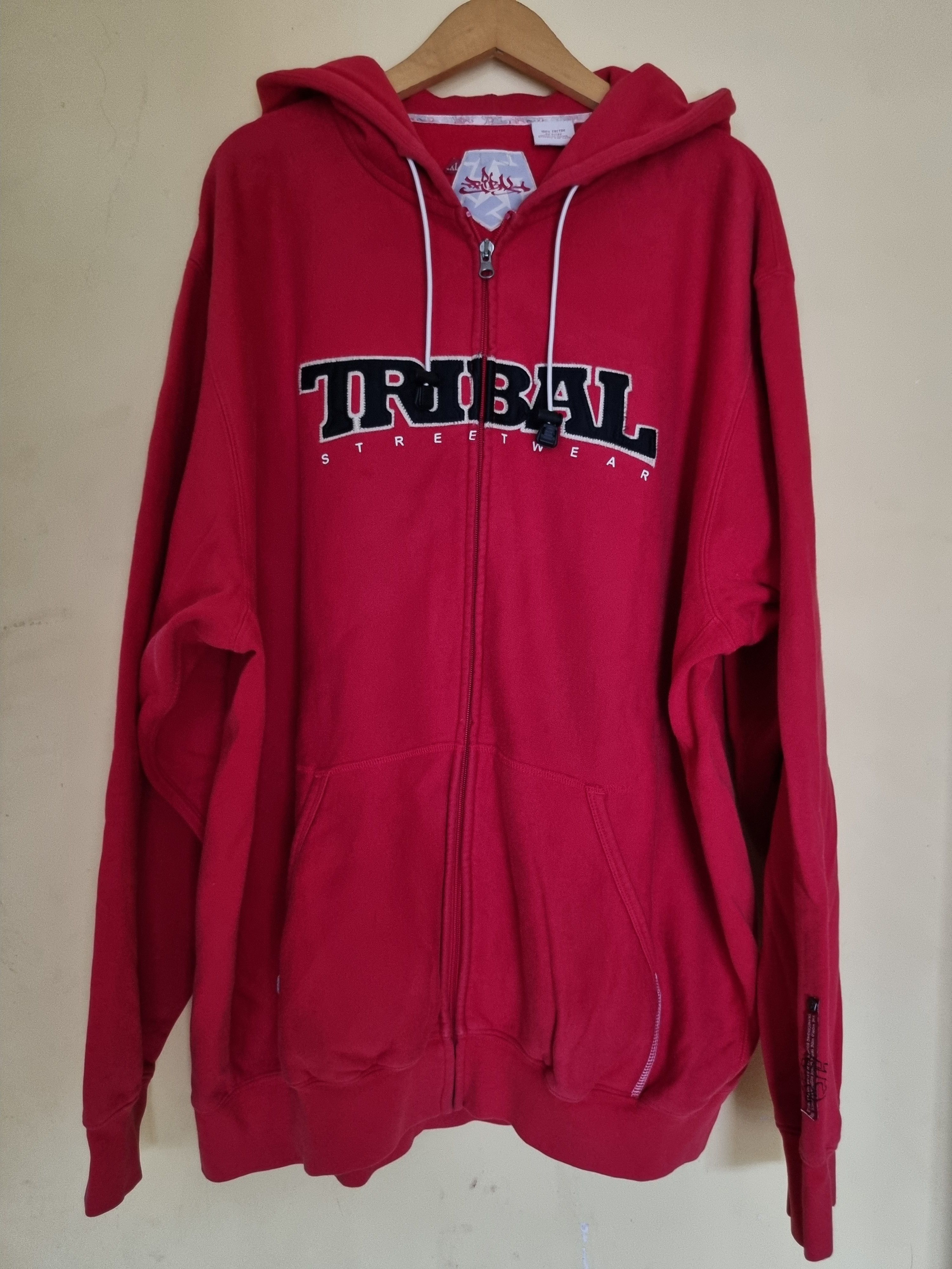 Tribal Streetwear Tribal Skulls Overprint Zipper Hoodie