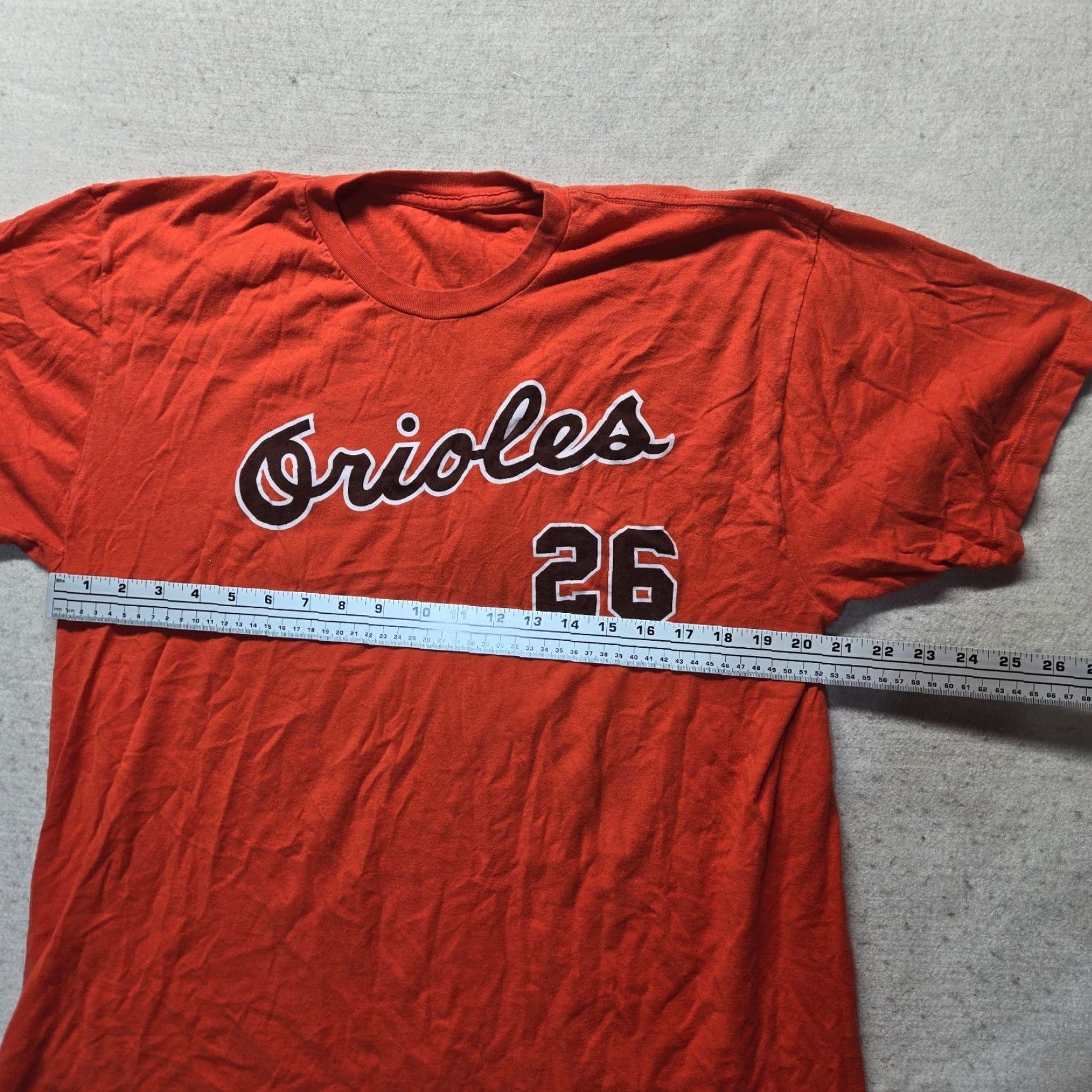 Gildan Powell Orioles Orange Short Sleeve T-Shirt Men XL Shirt Adult Size XL Orange Baltimore 80s Shirt Womens Mens Girls Size US XL / EU 56 / 4 - 3 Thumbnail