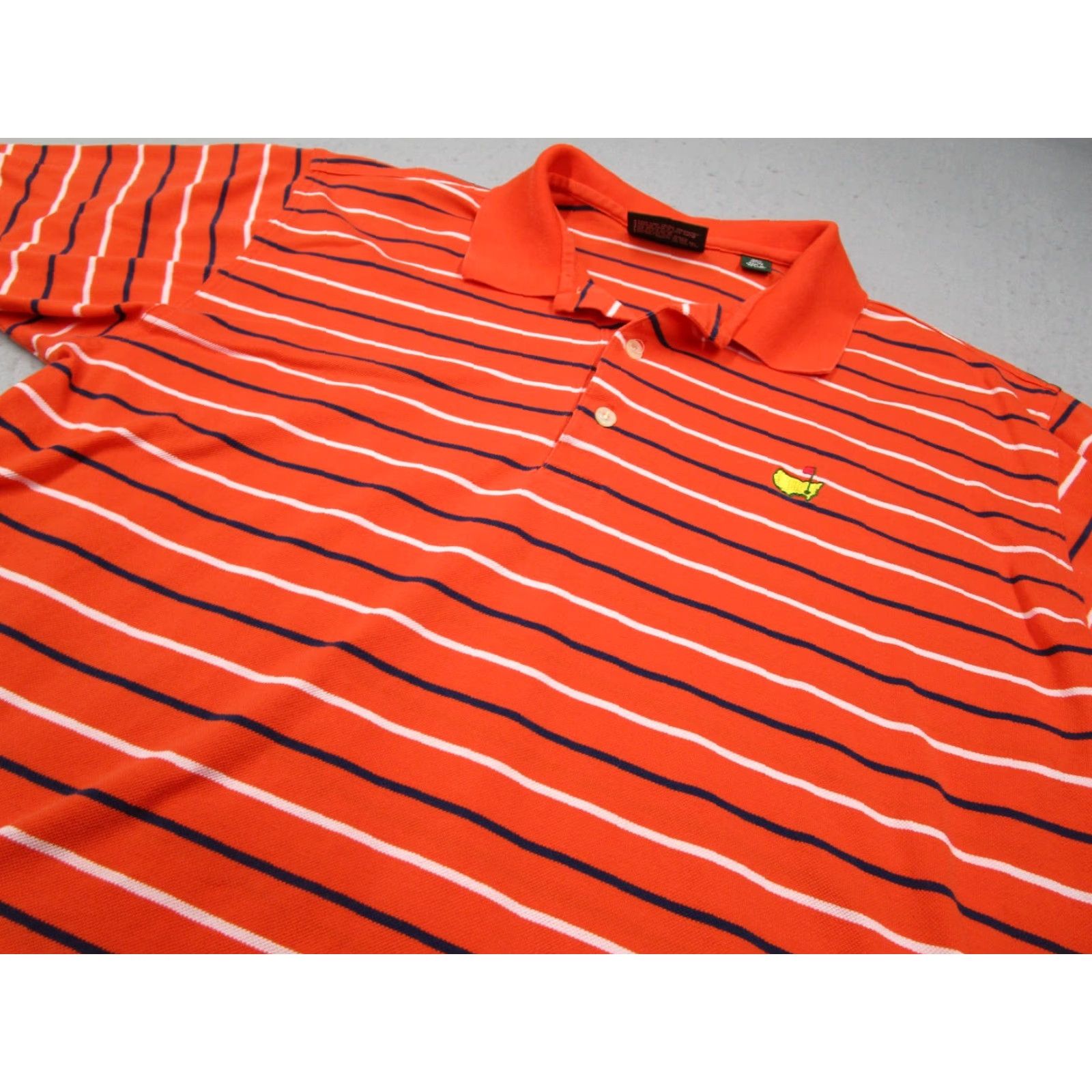 Vintage VINTAGE Masters Golf Polo Shirt Men Large Orange 90s Short Sleeve Retro Embroidered Logo Size US L / EU 52-54 / 3 - 2 Thumbnail