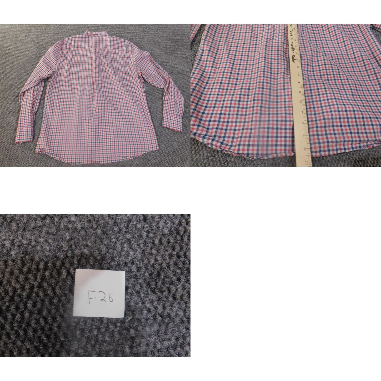 johnnie-O johnnie-O shirt Large pink button up mens logo cali casual surf plaid Size US L / EU 52-54 / 3 - 8 Thumbnail