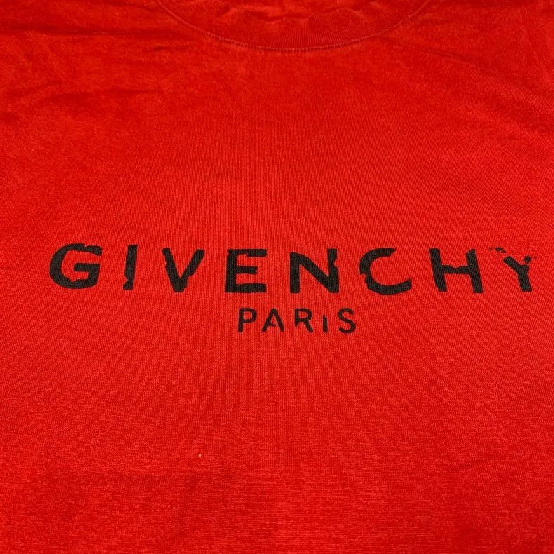 Givenchy Givenchy Givenchy Red Logo Short Sleeve TShirt -2507 Size US L / EU 52-54 / 3 - 3 Thumbnail