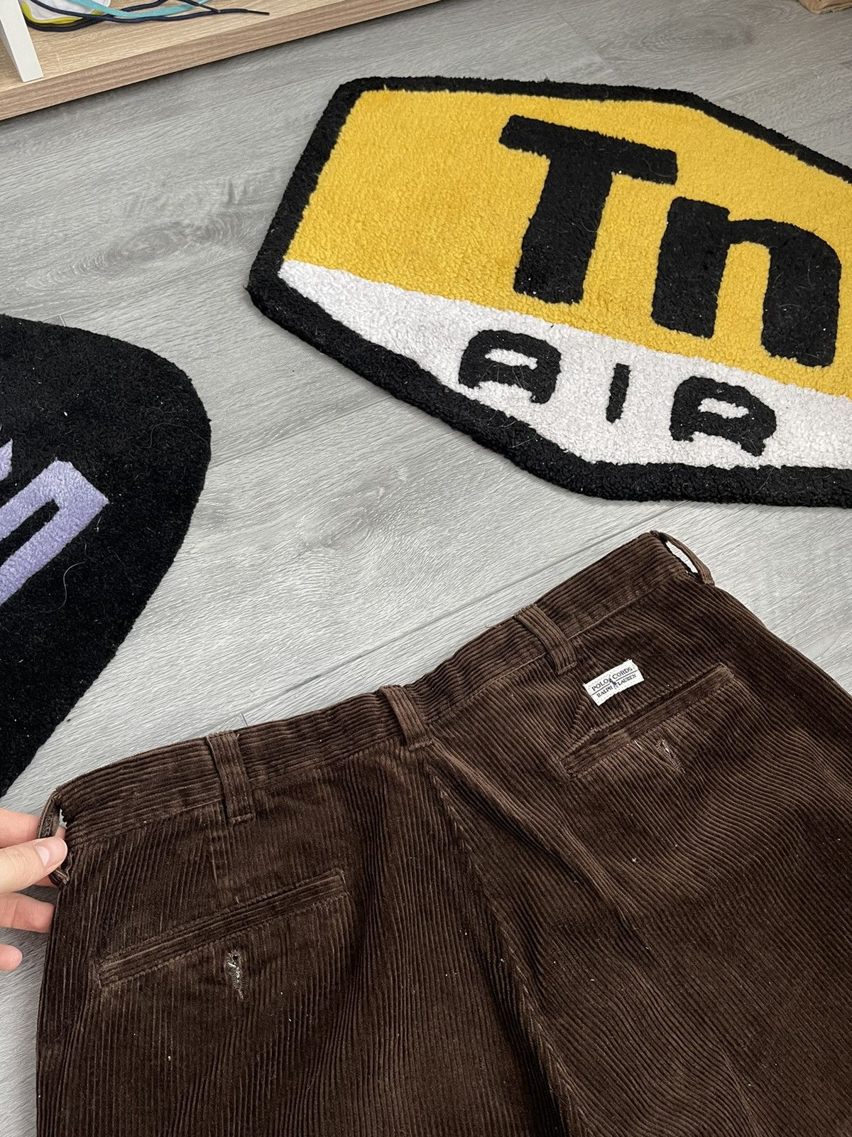 Polo Ralph Lauren × Velvet × Vintage Vintage Polo Ralph Lauren Velvet Brown Pants Y2K Corduroy Size US 38 / EU 54 - 2 Thumbnail