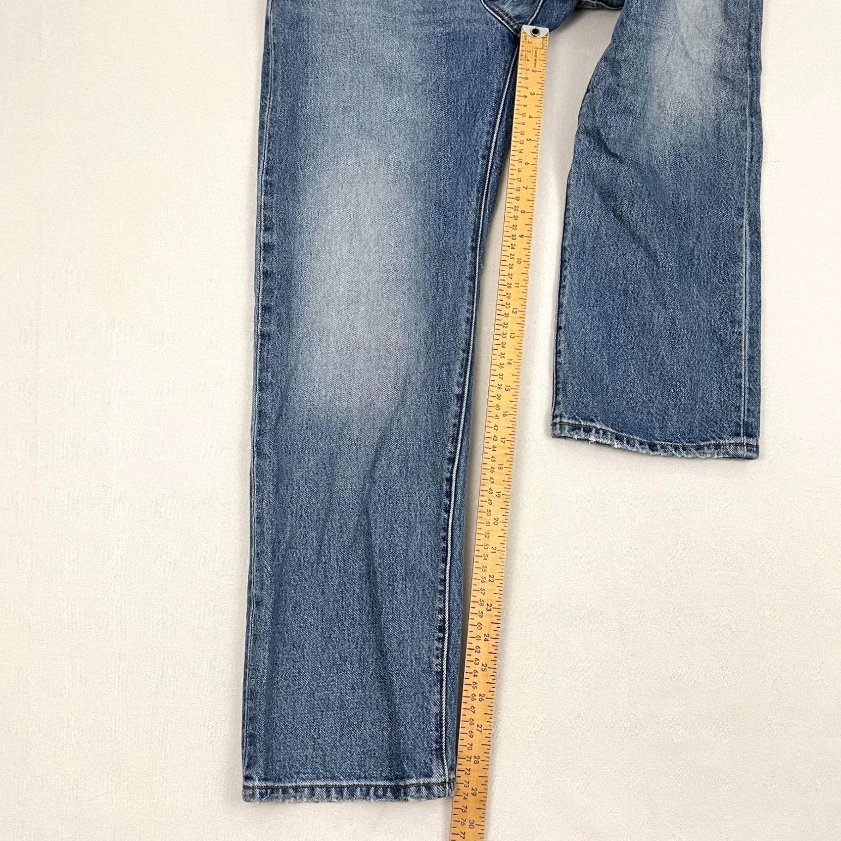 Levi's Levi's 501 Womens Jeans Slim Straight 90s Blue Denim 28 x 29 Button Fly Vintage No N/A Size 28" / US 6 / IT 42 - 5 Thumbnail