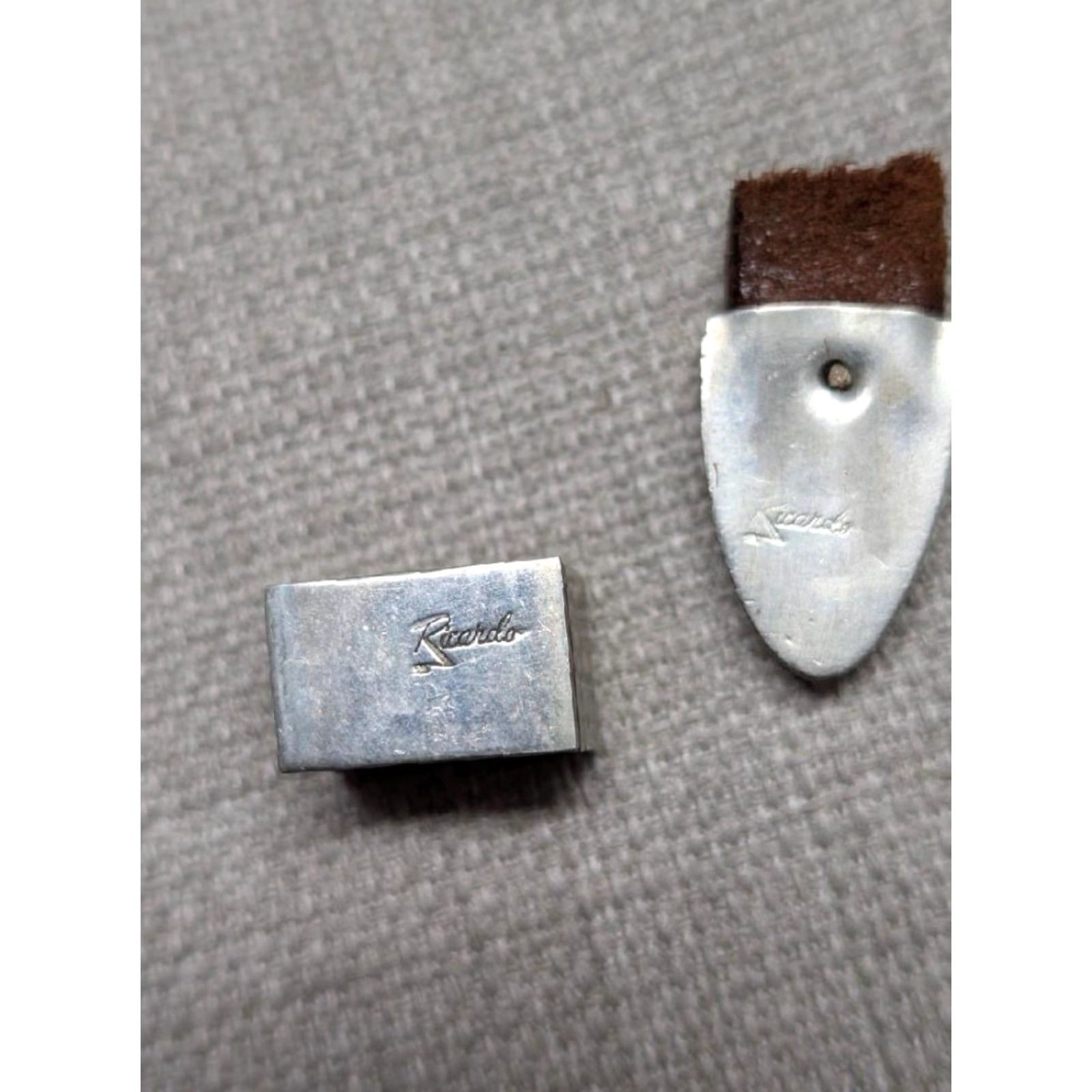 Vintage VINTAGE Ricardo belt buckle set Western Cowboy belt buckle Men Nickel Silver 3PC nickel silver Ricardo belt buckle western set for men 5/8" opening Size ONE SIZE - 5 Thumbnail