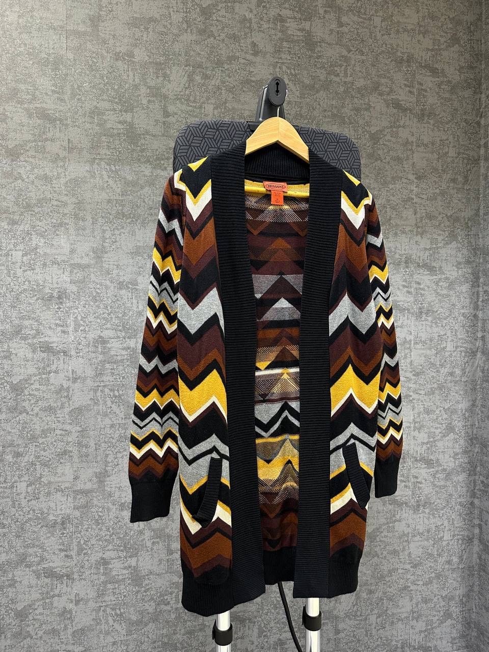 Missoni × Vintage Vintage Missoni Zigzag Open Cardigan Sweater Size US M / EU 48-50 / 2 - 4 Thumbnail