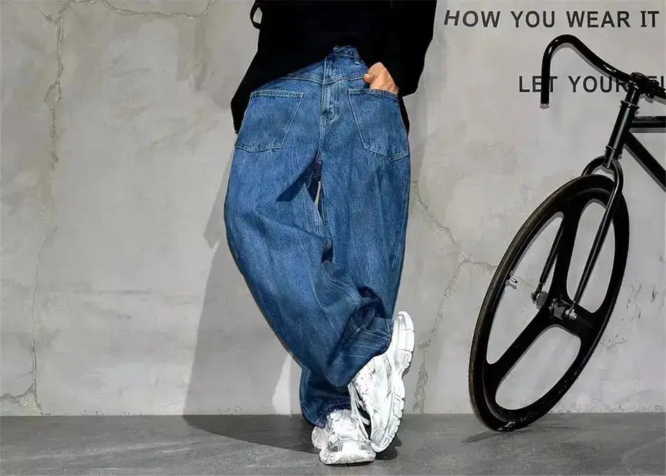 Japanese Brand Streetwear Designer Baggy Dirty Hip Hop Jeans Size US 32 / EU 48 - 2 Thumbnail