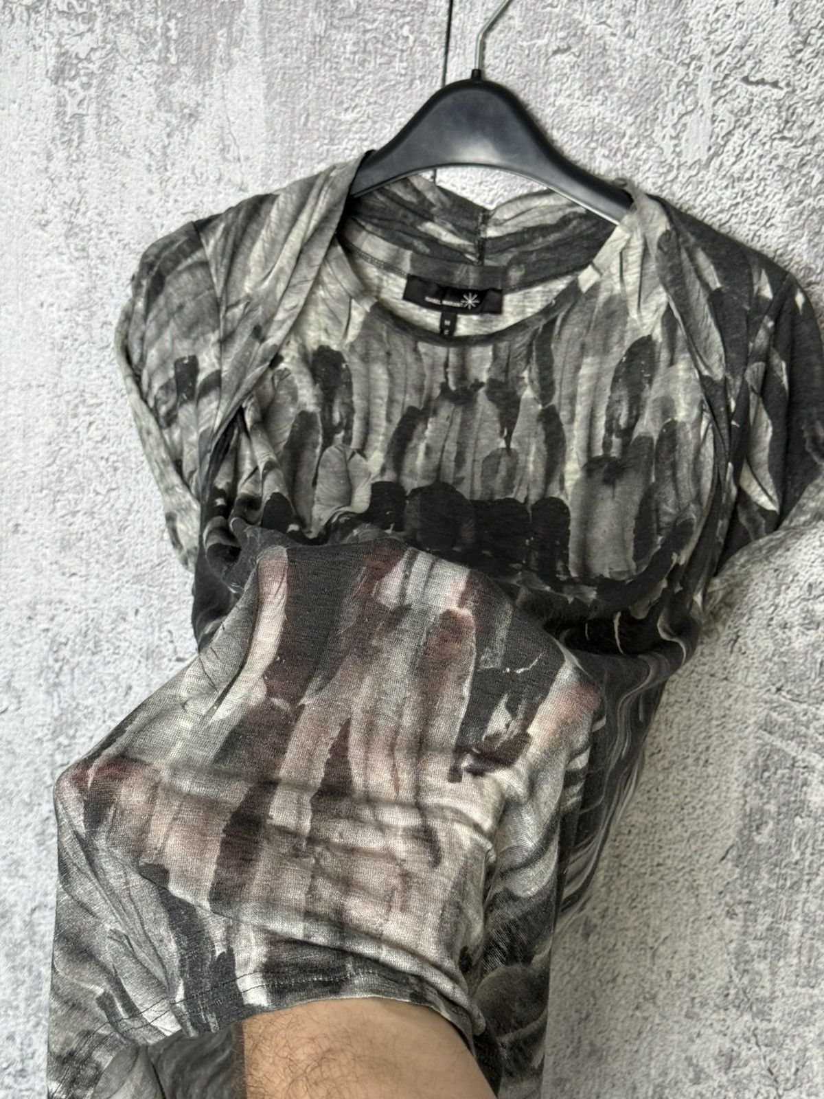 Isabel Marant Isabel Marant Feather Print Blouse Lightweight Linen Top Size M / US 6-8 / IT 42-44 - 8 Thumbnail