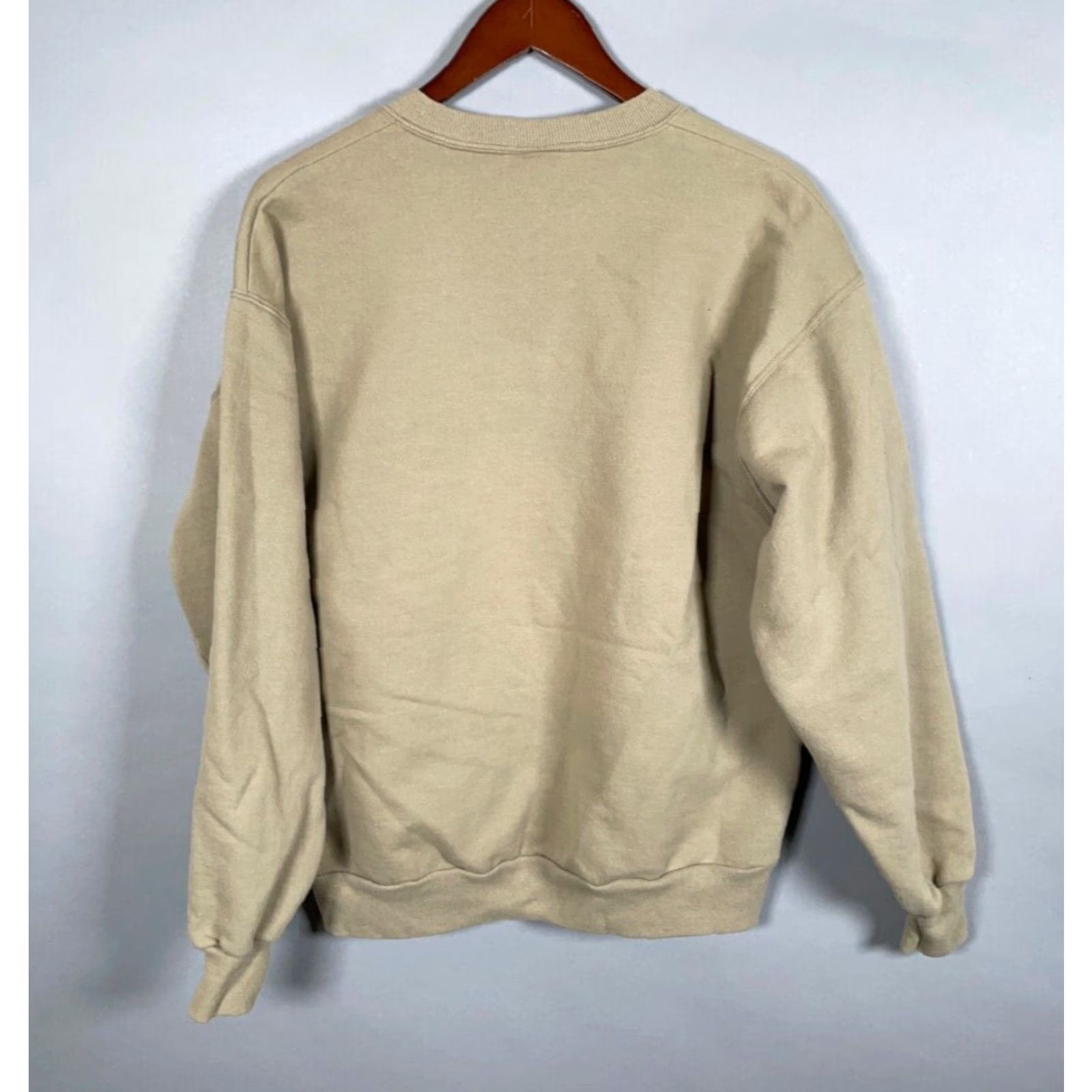Jerzees VTG Jerzees Up North Woodland Moose Print Sweatshirt Large Beige 50/50 Tag Men's Size US L / EU 52-54 / 3 - 2 Thumbnail