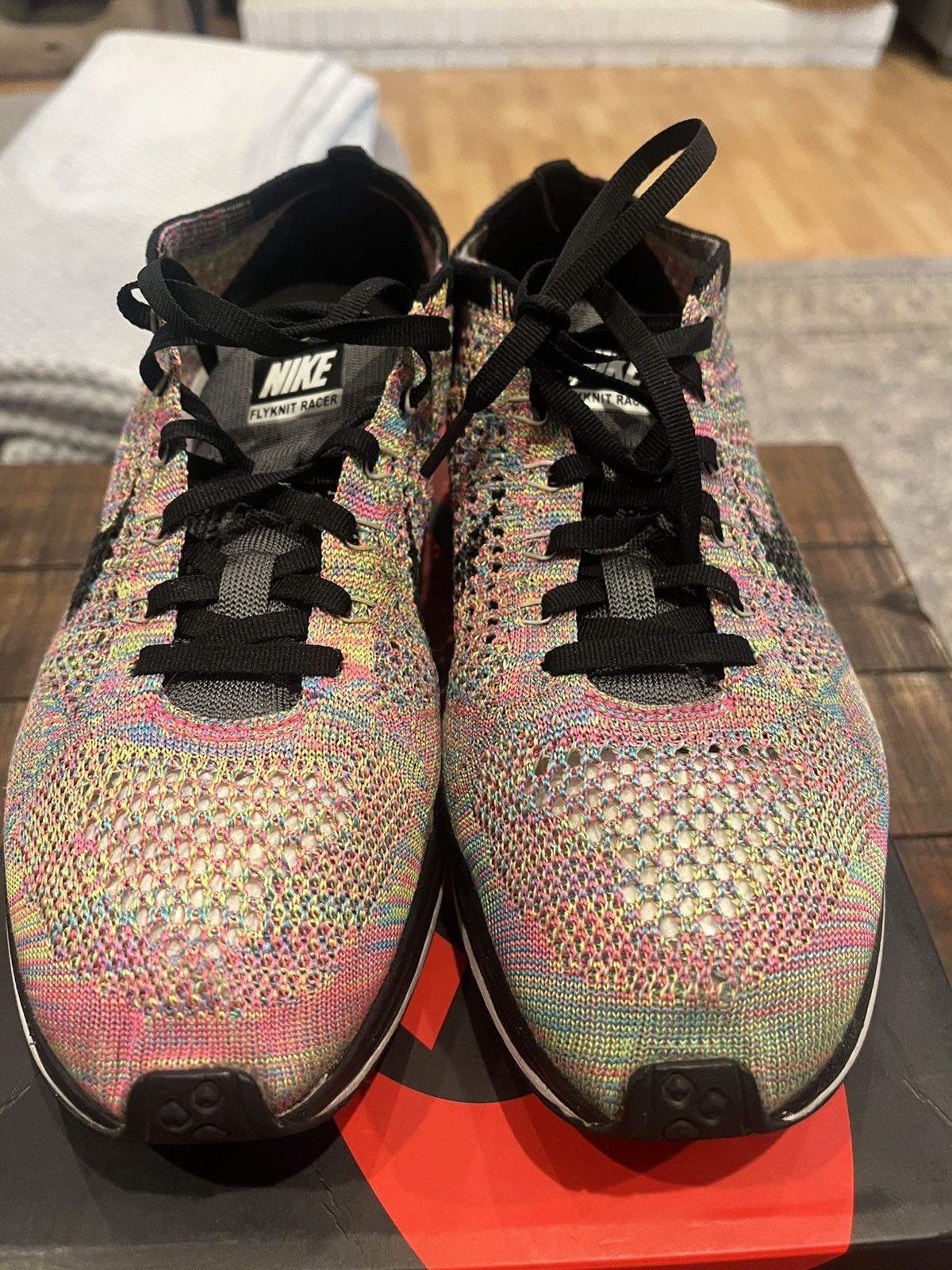 Nike Nike Flyknit Racer “Multi color 3.0” size 8.5 Size US 8.5 / IT 38.5 - 6 Thumbnail