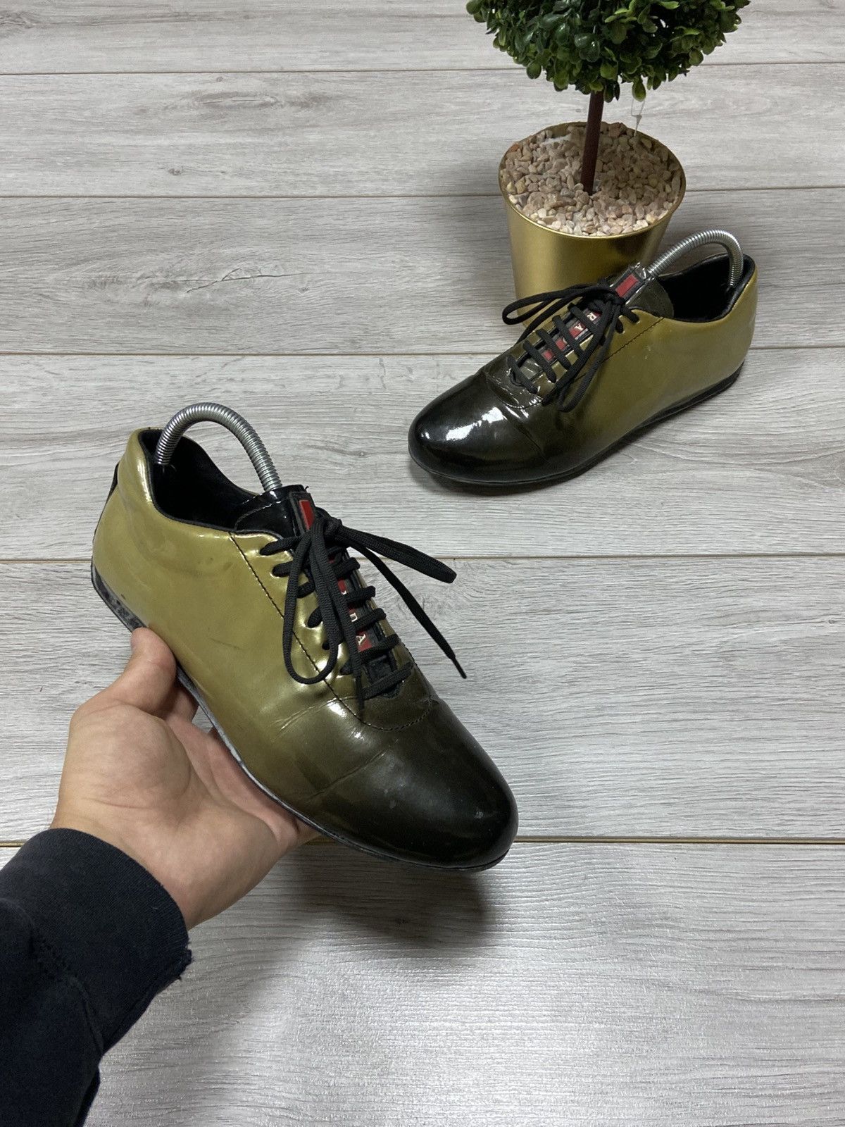 90s PRADA archive suède leather shoes Prada Vintage Prada Suede Leather Nylon Shoes Rare Archival 90s