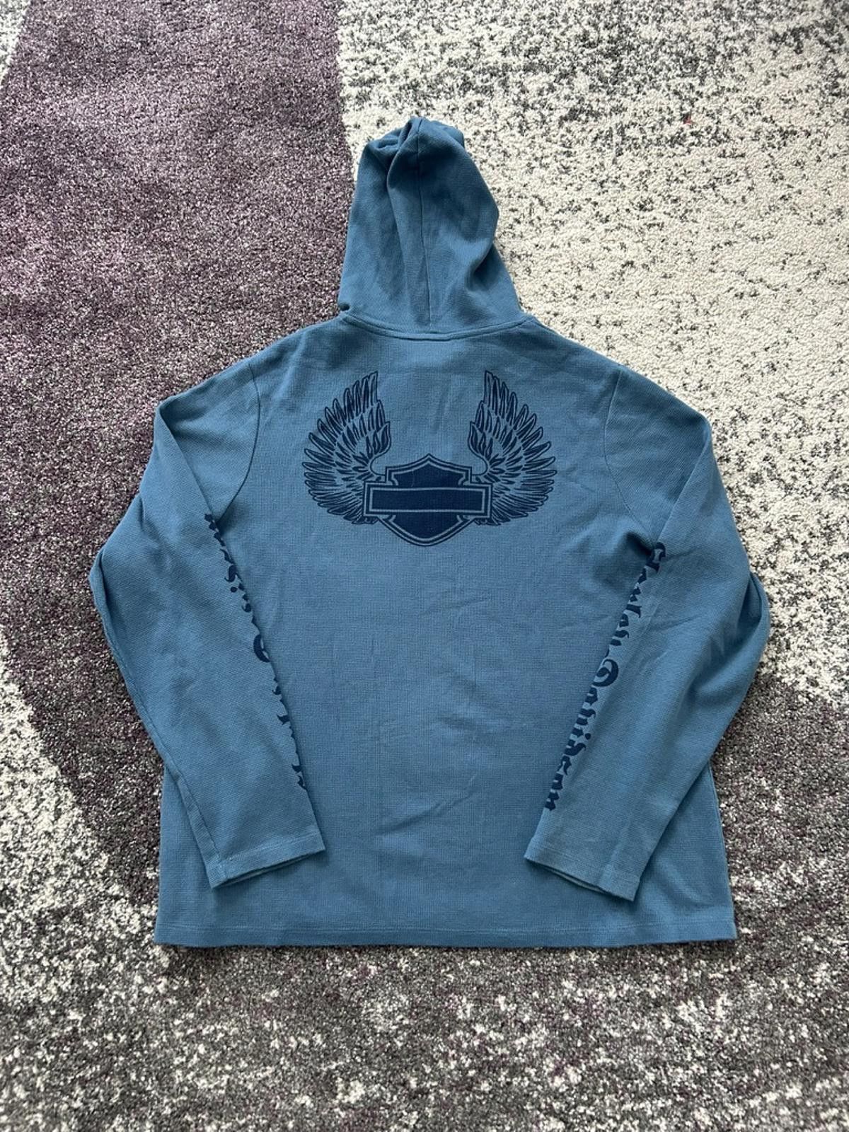 Harley Davidson Harley-Davidson Y2K Hooded Pullover Size L / US 10 / IT 46 - 5 Thumbnail