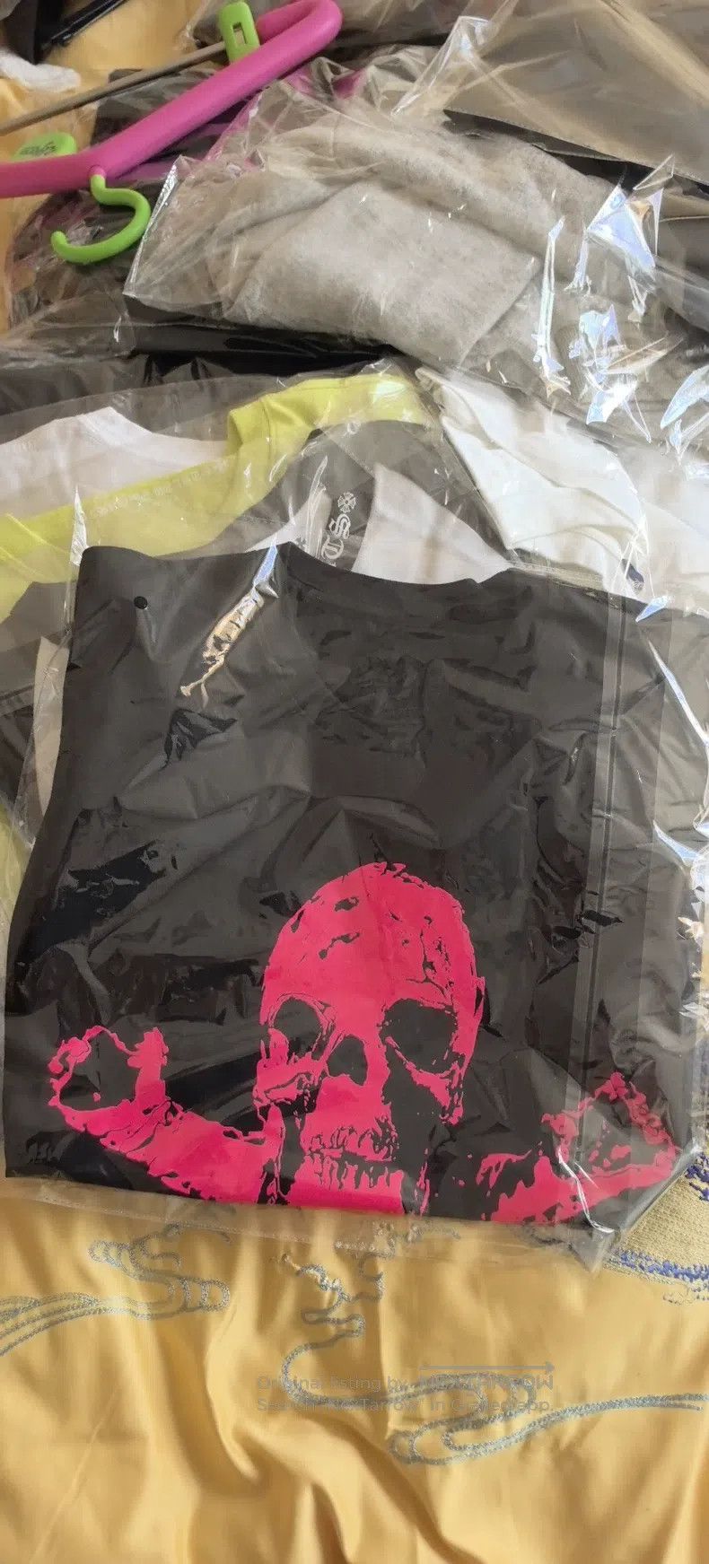 Chrome Hearts CHROME HEARTS Size L Croce Heart Black Pink Foti Skull Prin Size US L / EU 52-54 / 3 - 1 Thumbnail