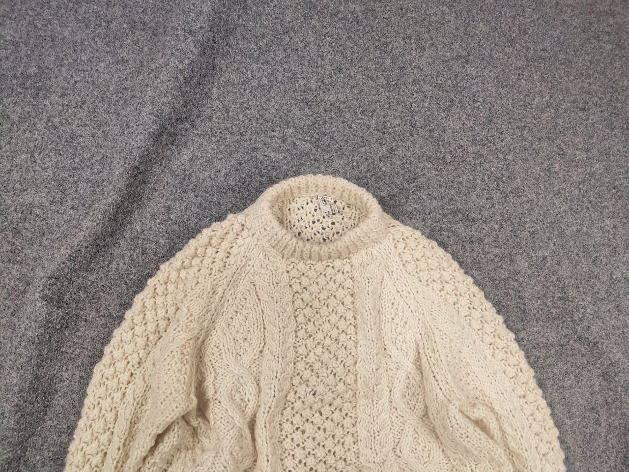 Vintage Vintage 70's Grigoropoulos Fisherman Hand Cable Knit Sweater Size US L / EU 52-54 / 3 - 2 Thumbnail