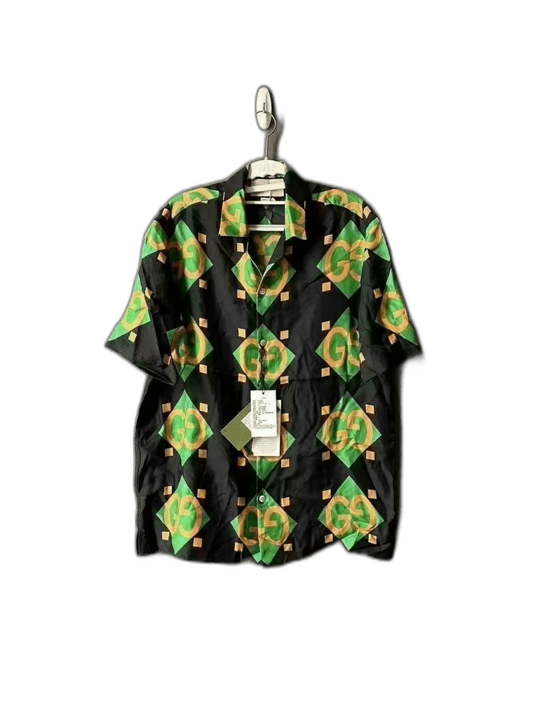 Gucci Gucci Printed Silk Short Sleeve Shirt-2505 Size US L / EU 52-54 / 3 - 1 Thumbnail