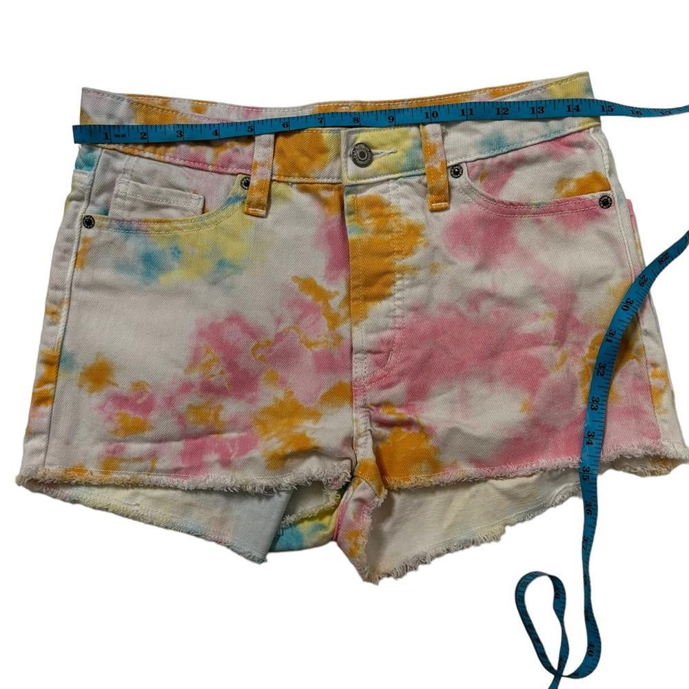 Old Navy High Rise Tie Dyed Denim Shorts Size 0 Size 25" / US 0 / IT 36 - 4 Thumbnail