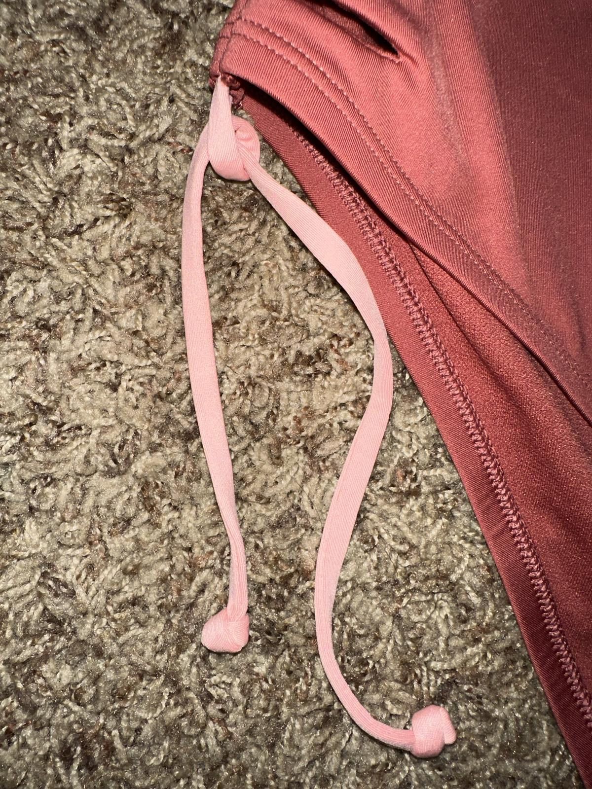 Nike Women's Solid Lace-Up High Waist Cheeky Bottom Size ONE SIZE - 4 Thumbnail