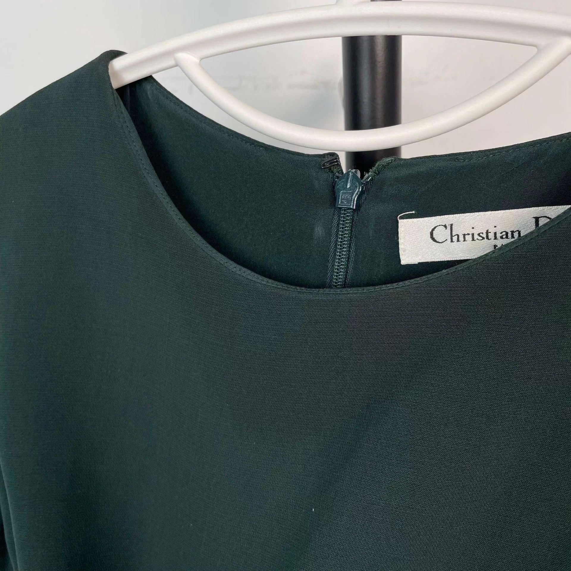 Dior Dior silk dress 38 Green Size S / US 4 / IT 40 - 8 Thumbnail