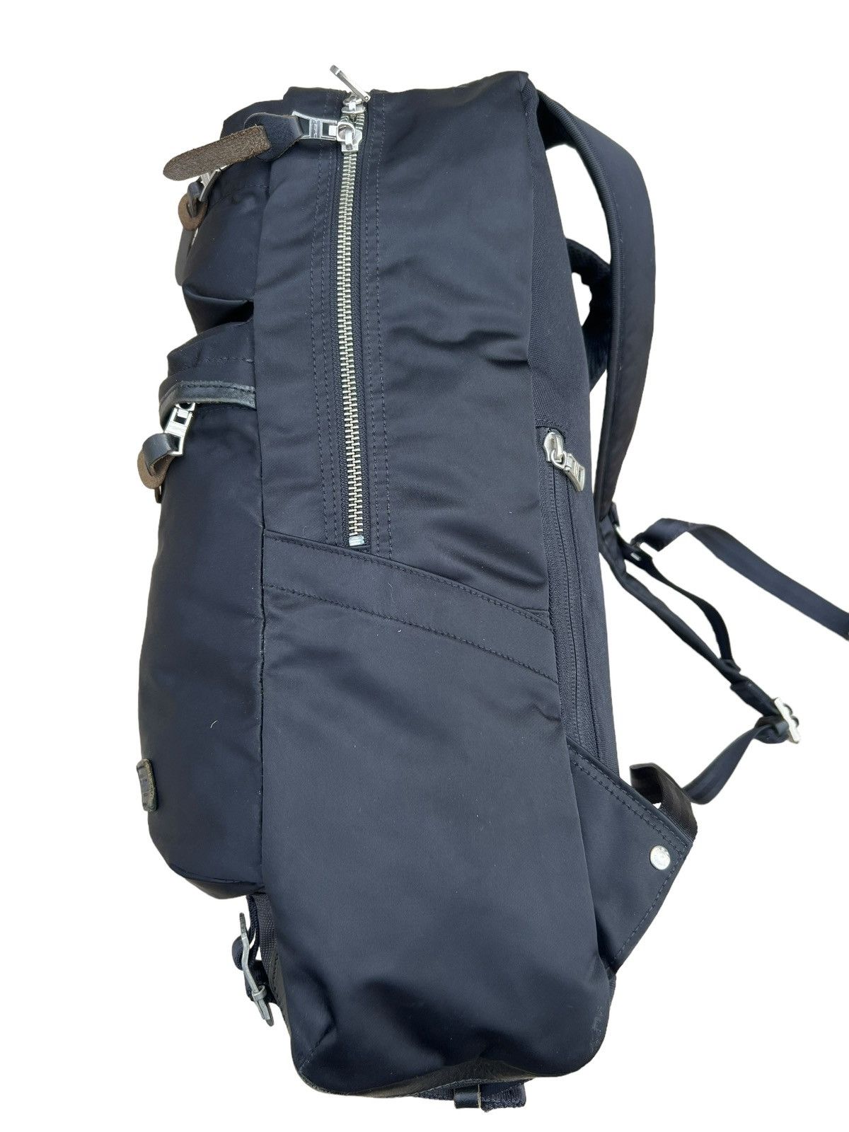MasterPiece Vintage Masterpiece Japan Black Nylon Leather Backpack Bag Size ONE SIZE - 9 Thumbnail