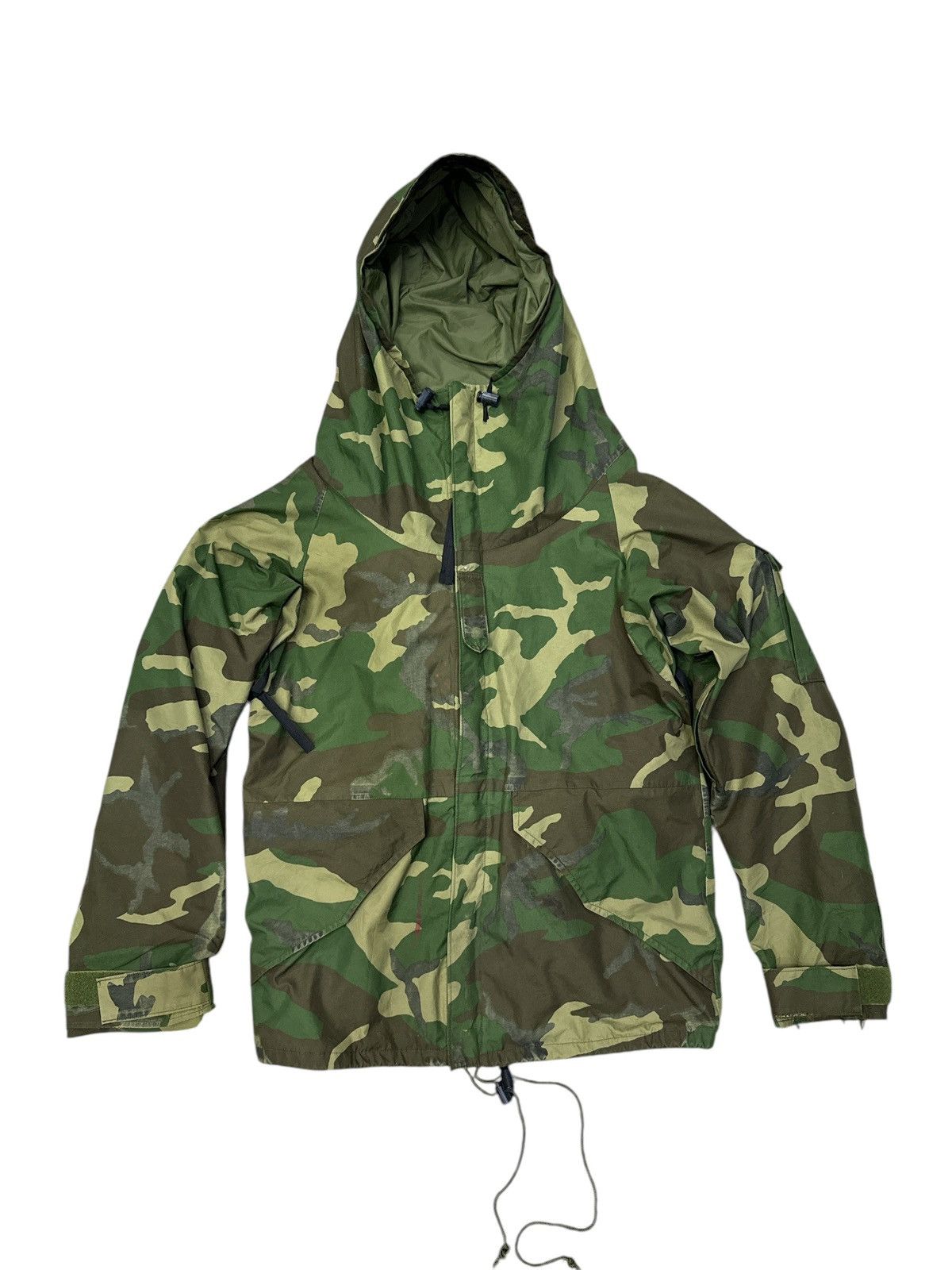 Vintage VINTAGE 1980s RAVEN IND. CAMOUFLAGE PARKA ARMY 3G0002 Size US L / EU 52-54 / 3 - 1 Thumbnail