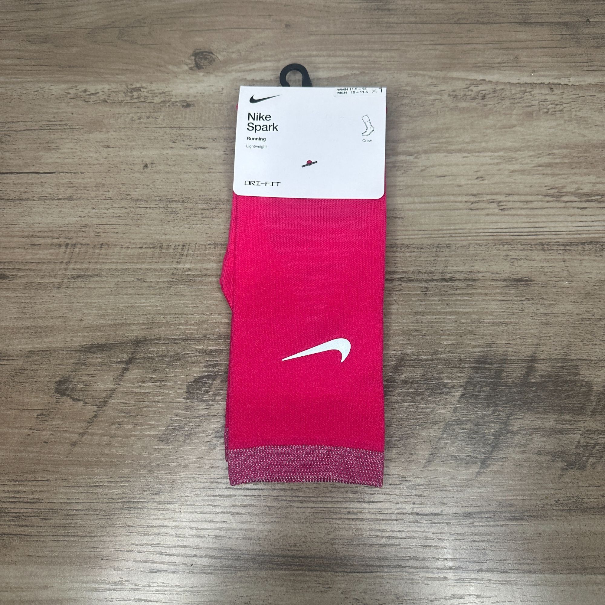 Nike NWT Nike Unisex Spark Dri-FIT Running Crew Socks Pink Size L Size ONE SIZE - 2 Thumbnail