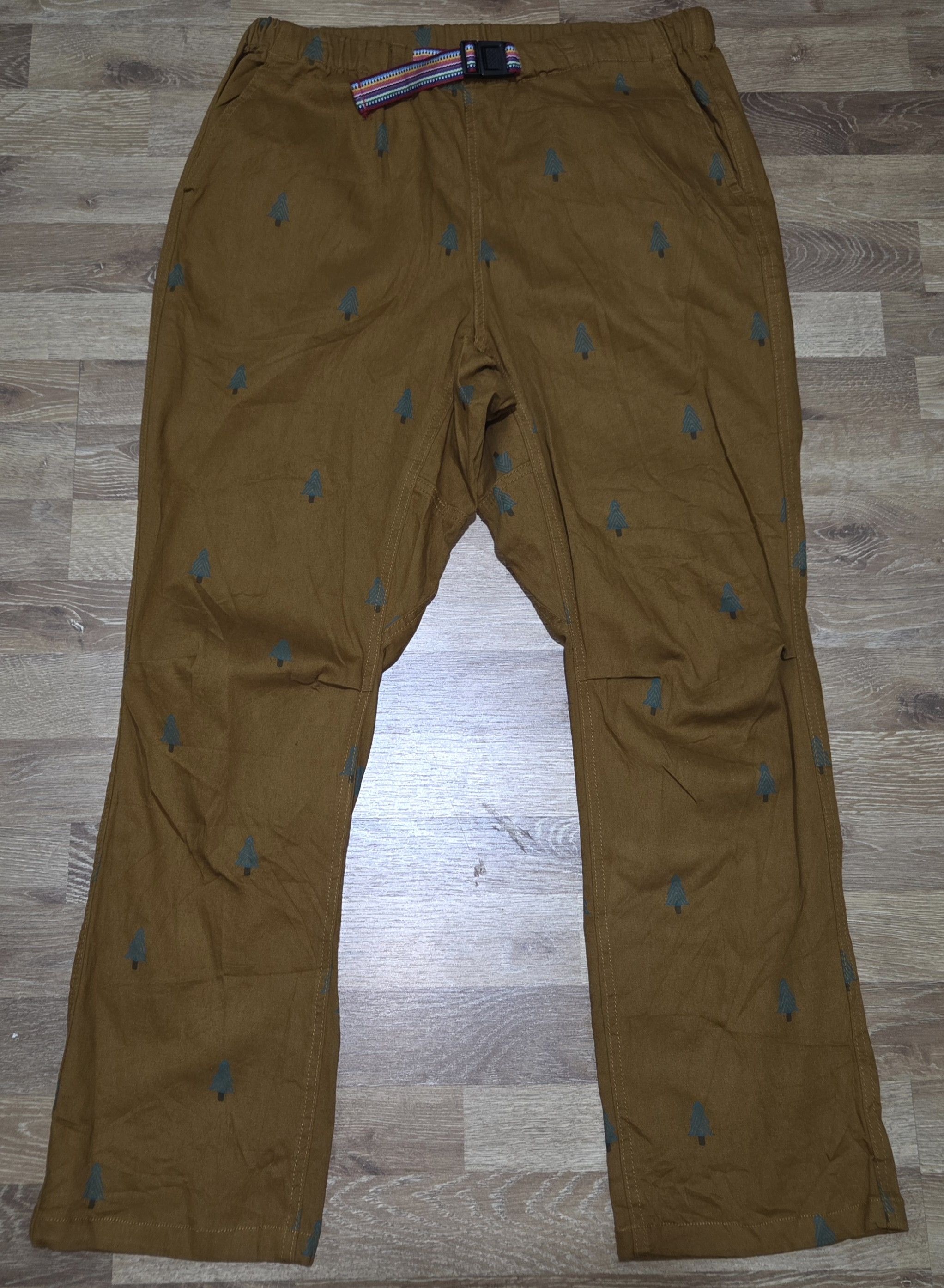 Japanese Brand Go Slow Caravan Elasticated Outdoor Pants Tree Drawstring Size US 34 / EU 50 - 1 Thumbnail