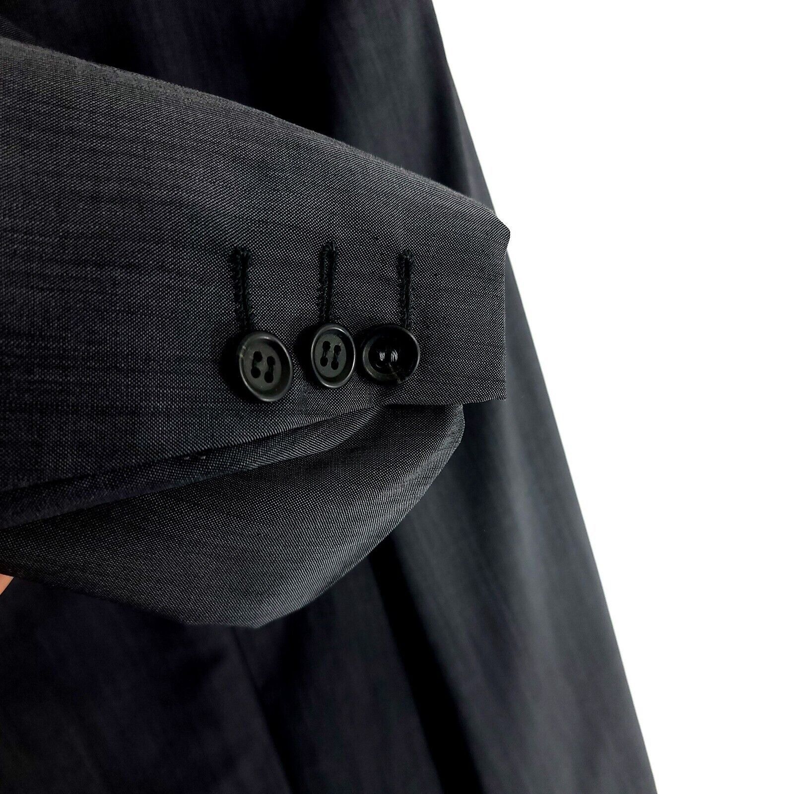 Ermenegildo Zegna DAMAGED Ermenigildo Zegna Soft Wool 3 Button Blazer 42R Gray Size 42R - 4 Thumbnail