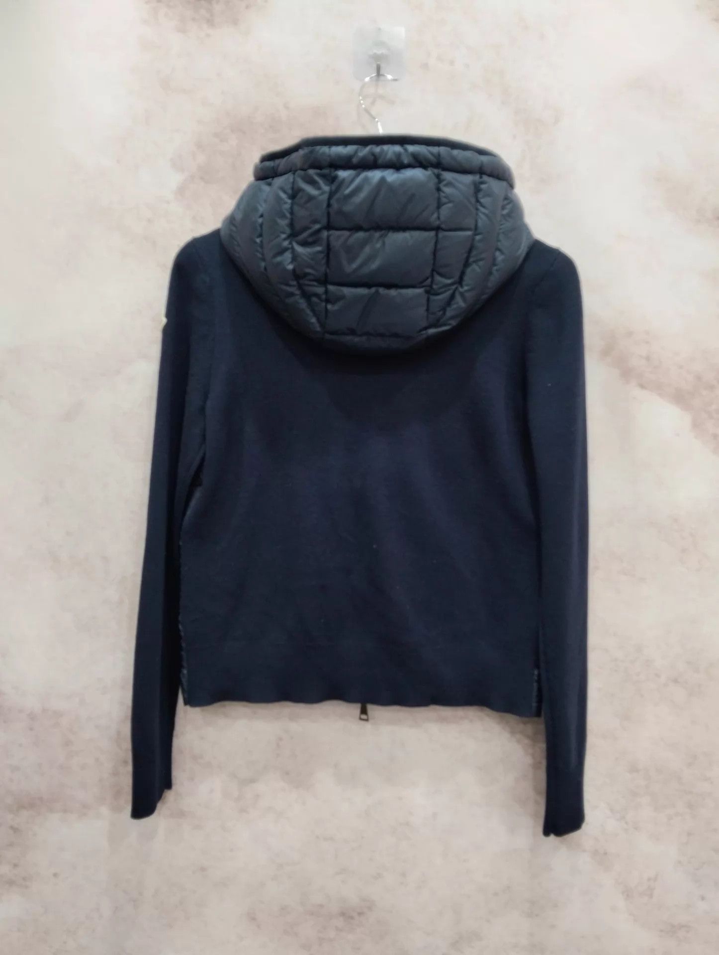 Moncler Moncler Women's Colorblock Knit Down Hooded Coat M 95New Size M / US 6-8 / IT 42-44 - 2 Thumbnail