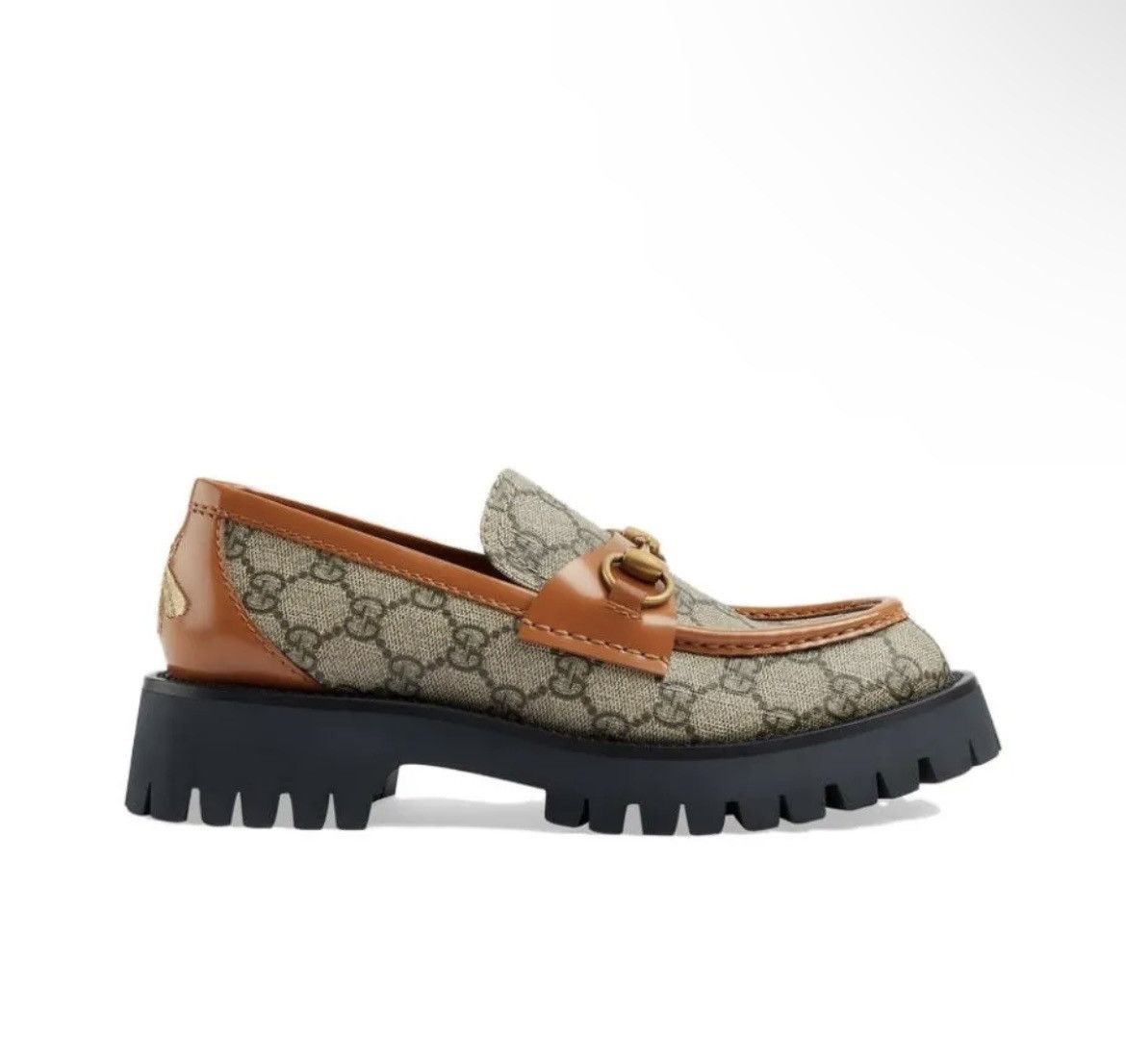 Gucci Gucci GG Monogram Horsebit Lug Sole Loafer size 35.5 Size US 5.5 / IT 35.5 - 3 Thumbnail