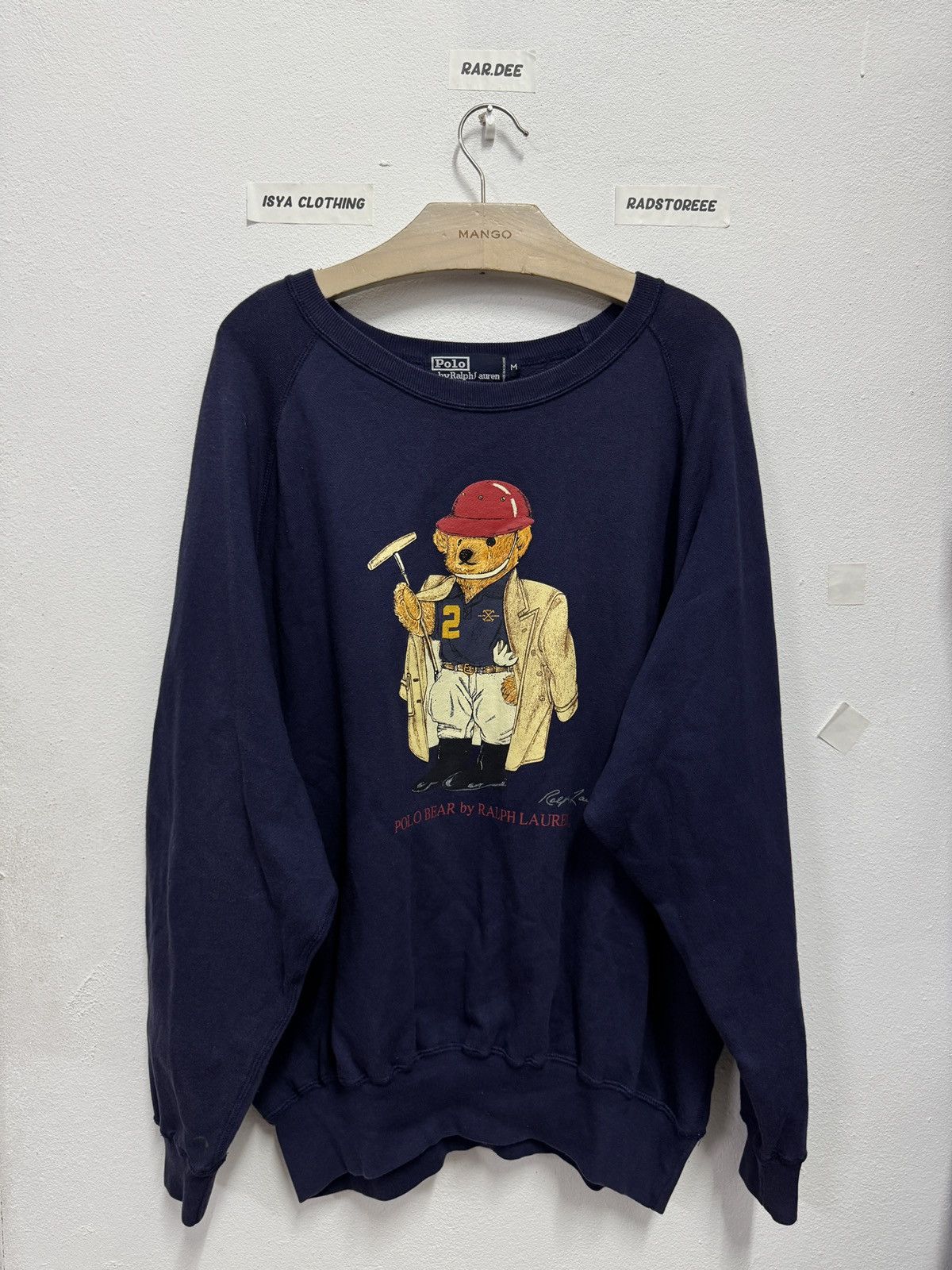 Polo Ralph Lauren Vintage Polo Bear Ralph Laurent Navy Blue Size US M / EU 48-50 / 2 - 2 Thumbnail