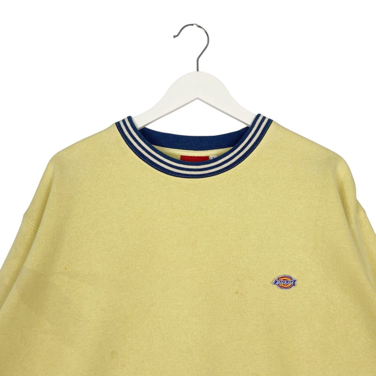 Vintage Vintage Dickies Sweatshirt Crewneck Ringer Yellow Small Size US L / EU 52-54 / 3 - 4 Thumbnail