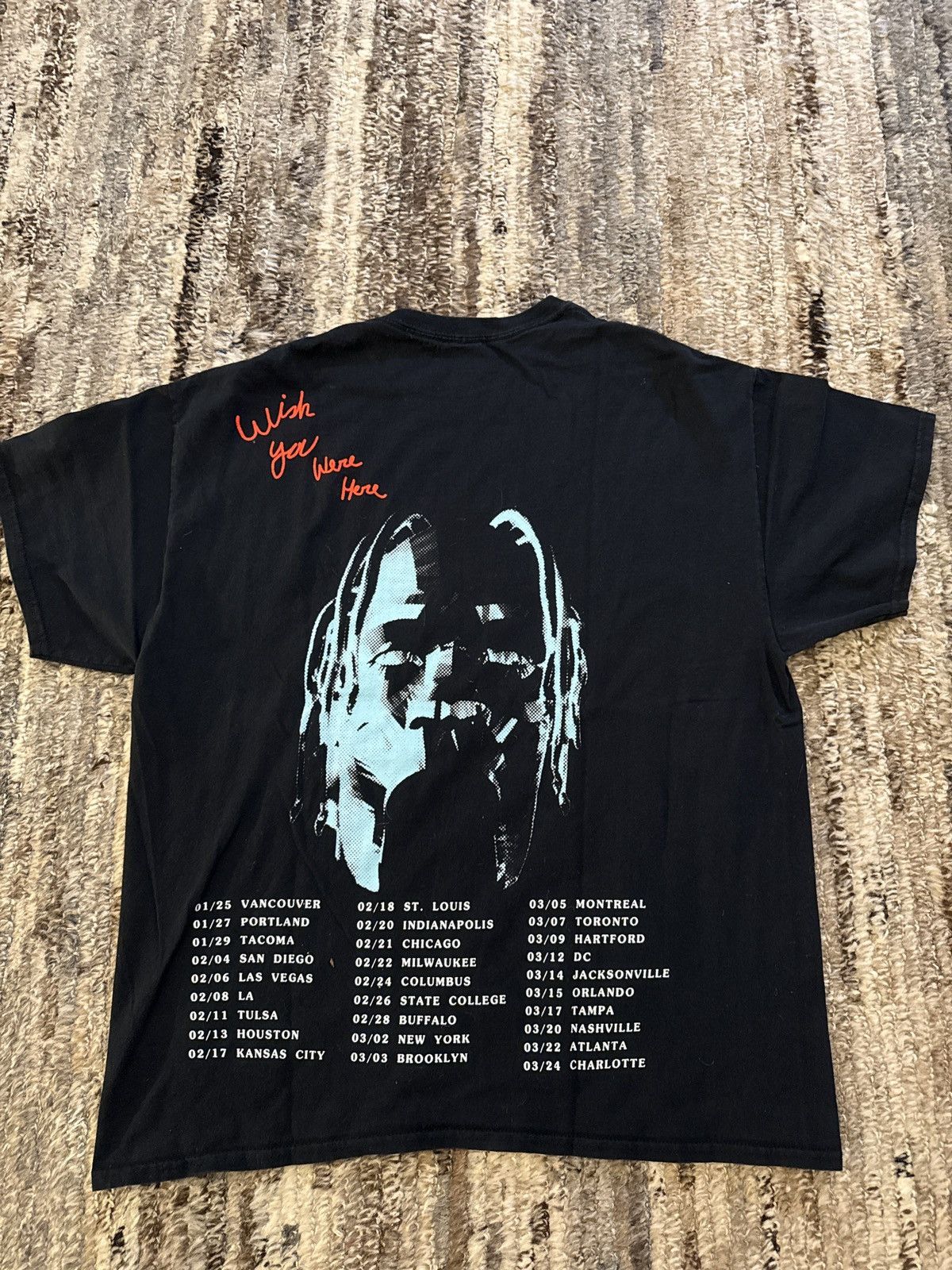 Travis Scott Travis Scott Astroworld Tour t shirt Size US L / EU 52-54 / 3 - 3 Thumbnail