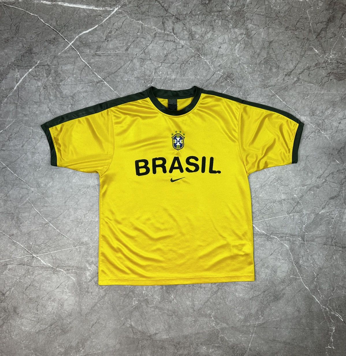 Nike Y2K Blokecore Nike Brasil 2000s Football Home Shirt S Hype Size US S / EU 44-46 / 1 - 2 Thumbnail